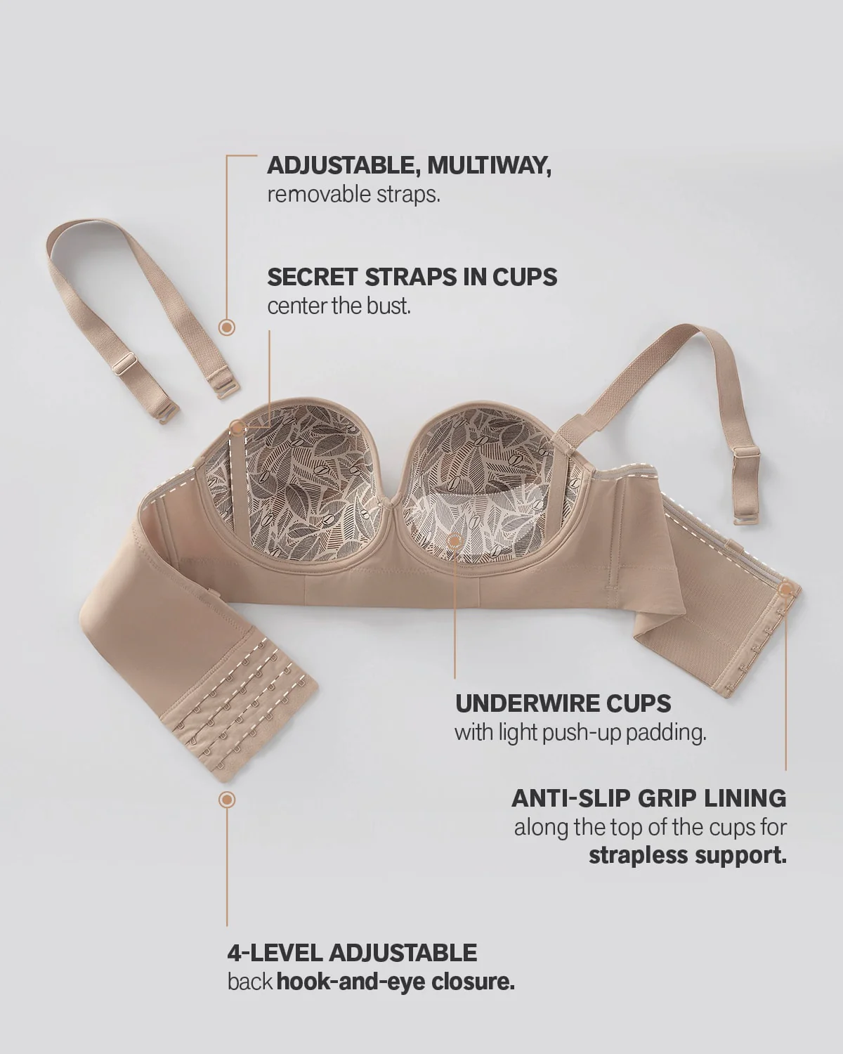 2-Pack Bras 360: Strapless Longline Contouring Bras - Image 23