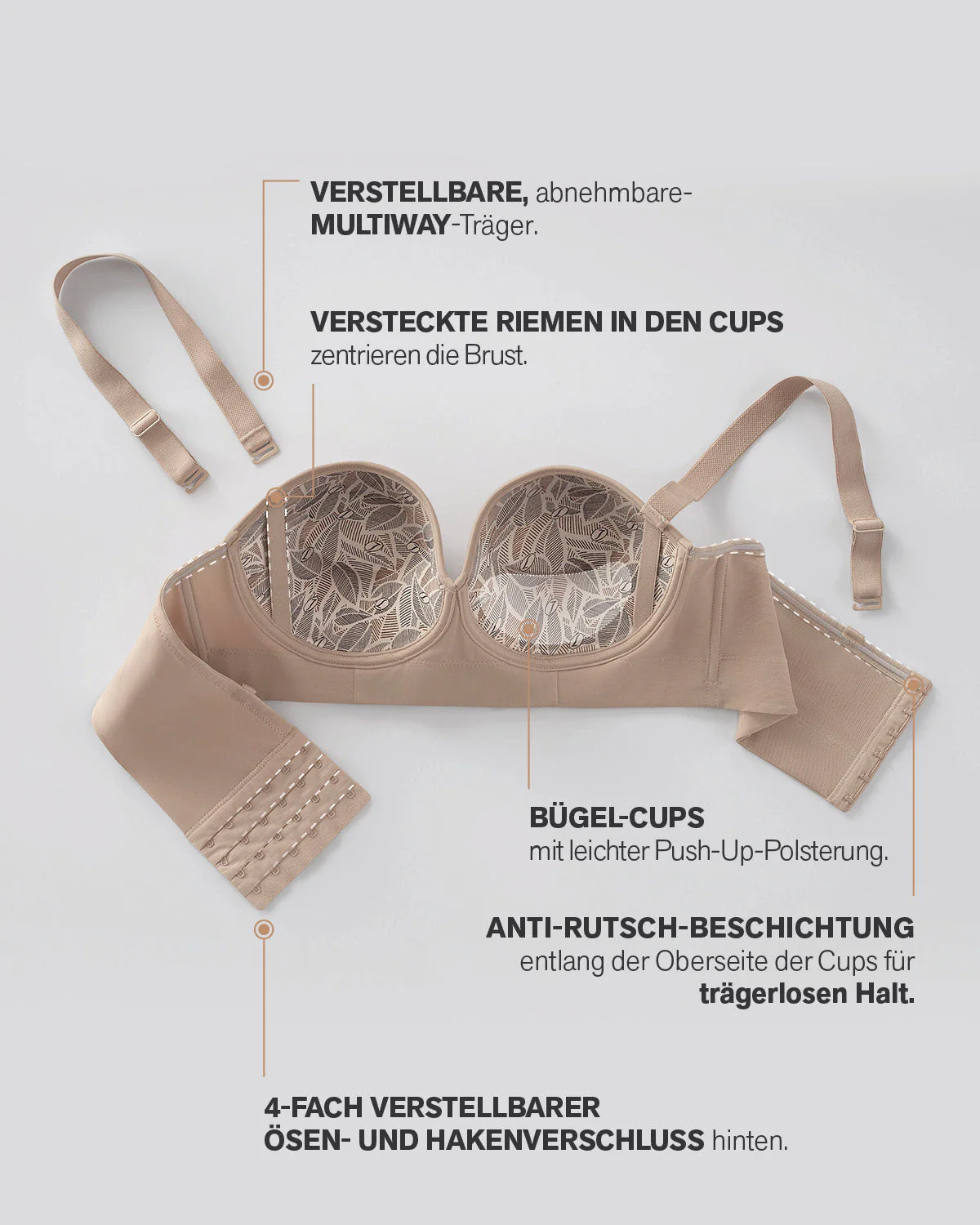 2-Pack Bras 360: Strapless Longline Contouring Bras - Image 25
