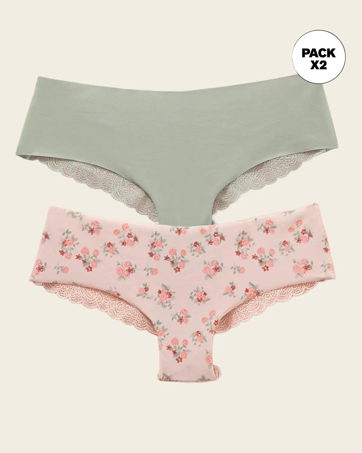 2-Pack Cheeky Lace Knickers - Image 6