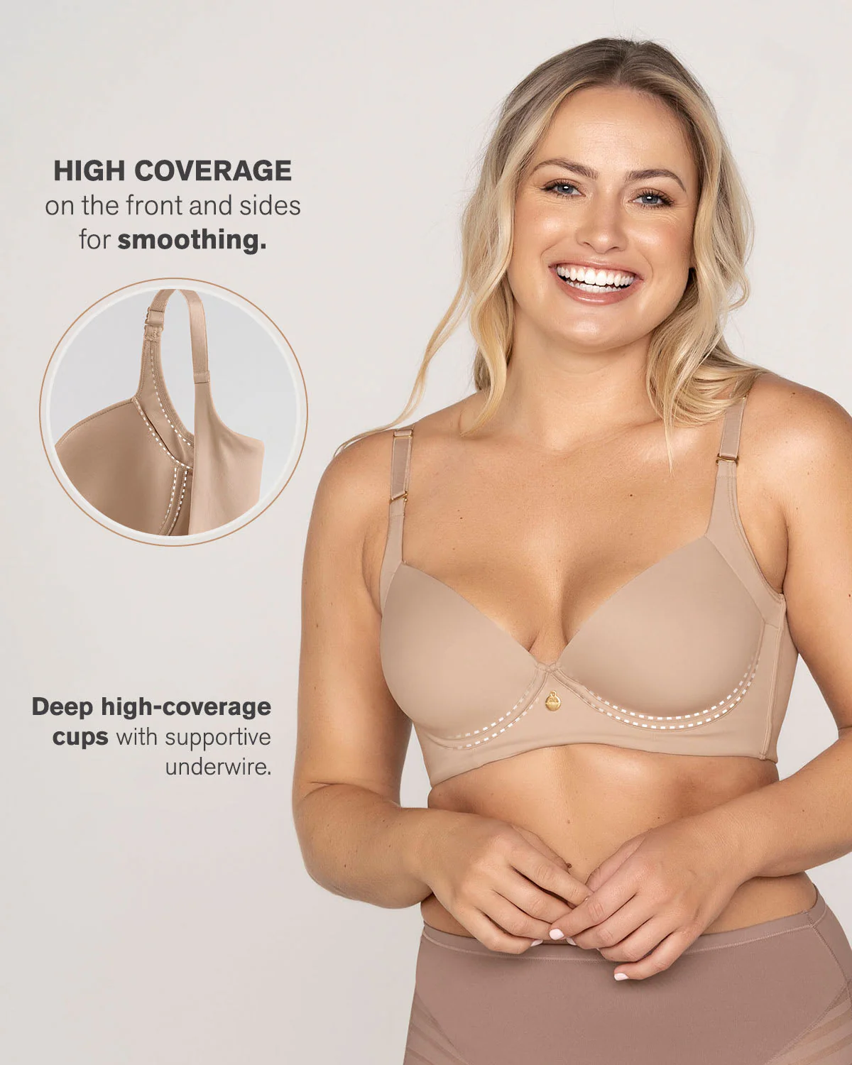 Back Smoothing Bra with Soft Full Coverage Cups - Image 30
