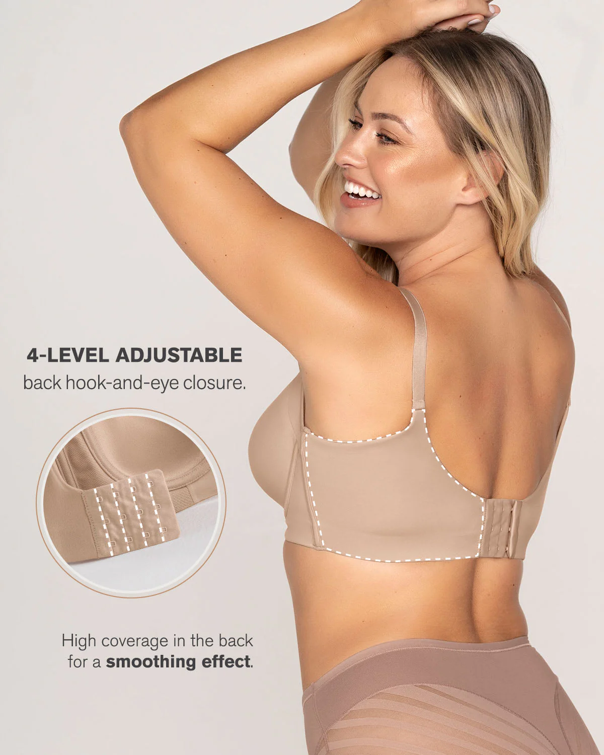Back Smoothing Bra with Soft Full Coverage Cups - Image 31