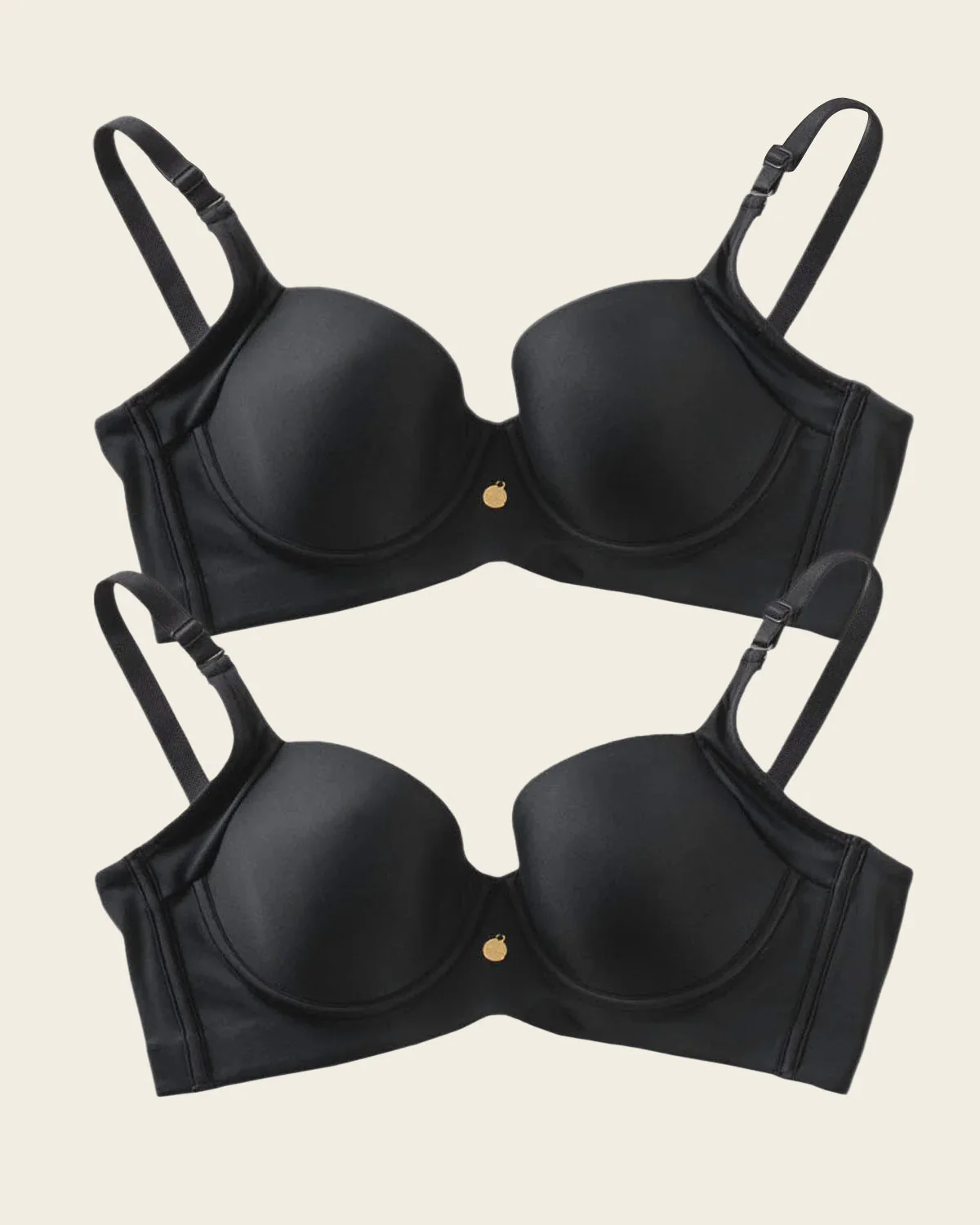 2-Pack High Profile Back Smoothing Bras with Soft Full Coverage Cups - Image 5