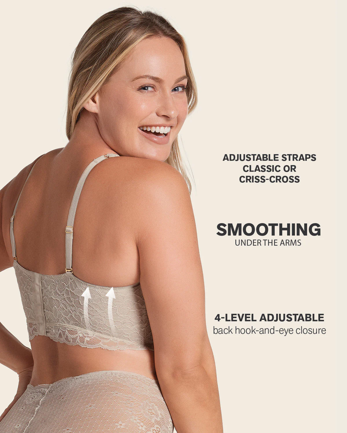 2-Pack Luxe Lace Underwire Smoothing Bustier Bras - Image 20