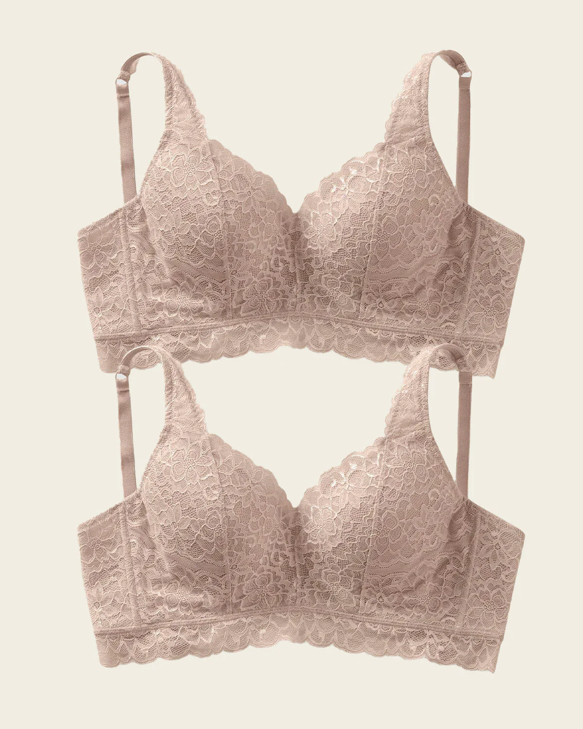 2-Pack Luxe Lace Underwire Smoothing Bustier Bras - Image 6