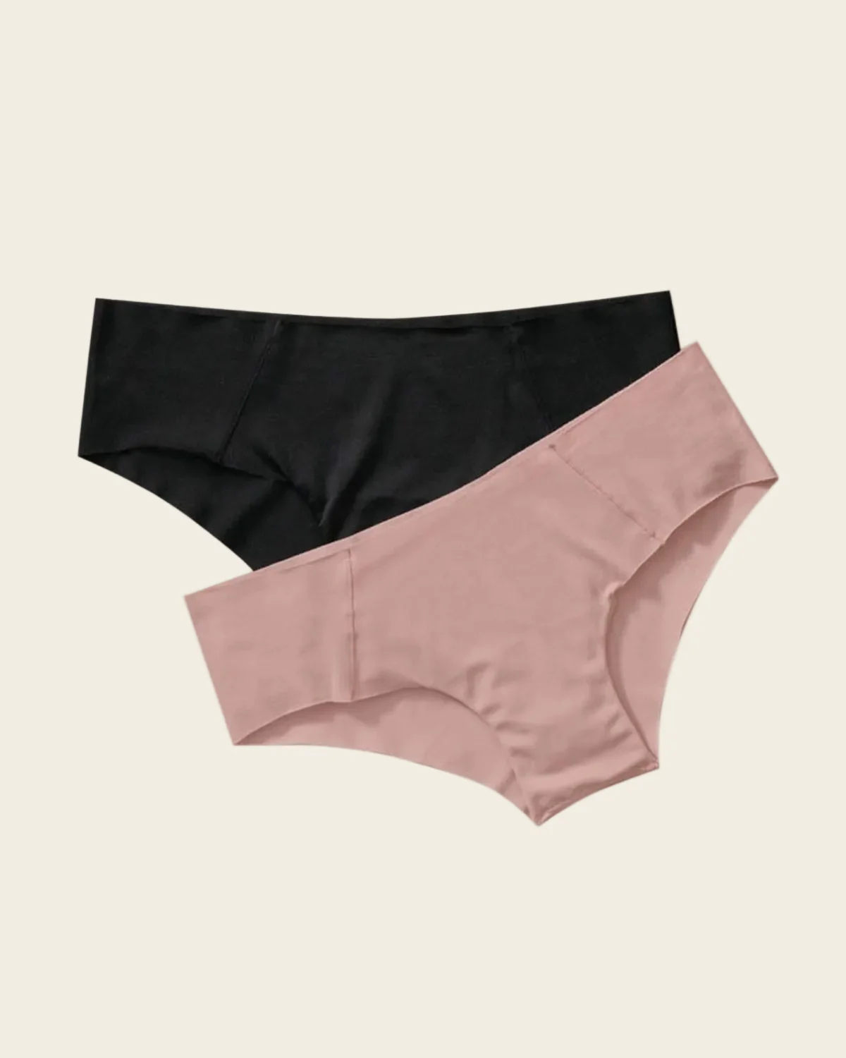 2-Pack Seamless Hipster knickers with Decorative Contrast Stitching