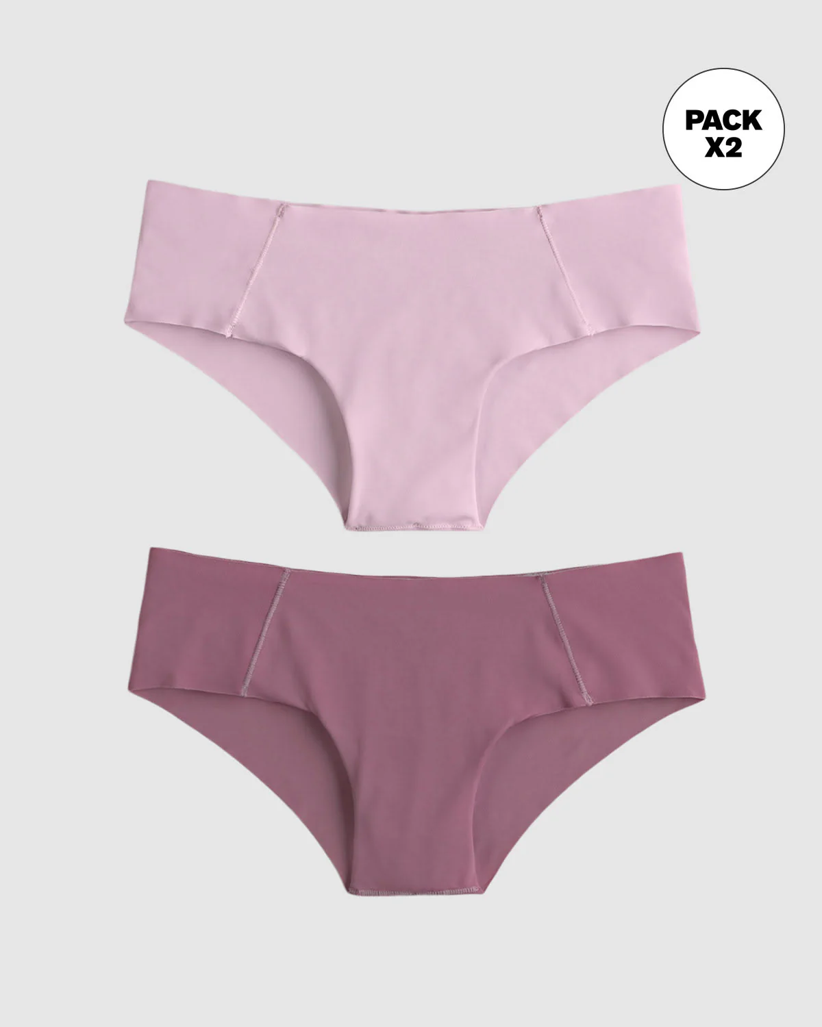 2-Pack Seamless Hipster knickers with Decorative Contrast Stitching - Image 16