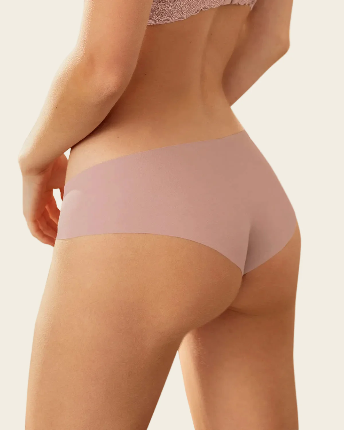 2-Pack Seamless Hipster knickers with Decorative Contrast Stitching - Image 2