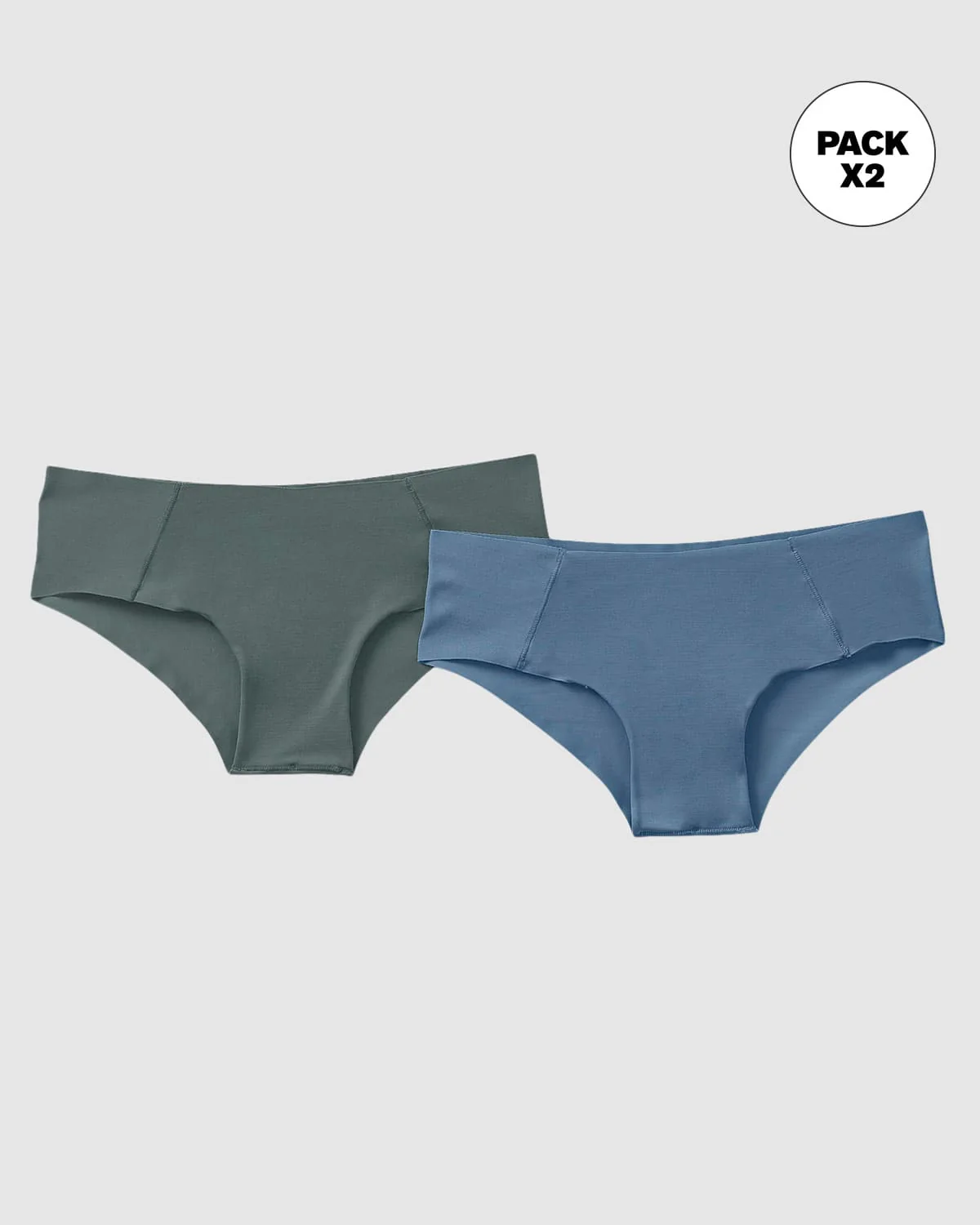 2-Pack Seamless Hipster knickers with Decorative Contrast Stitching - Image 36