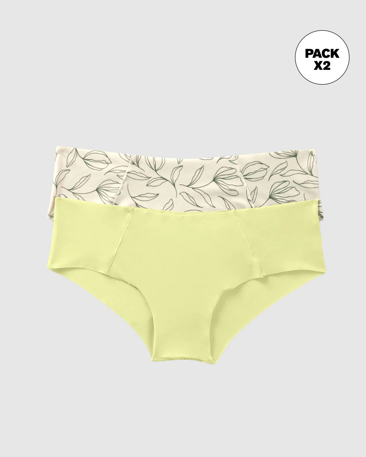 2-Pack Seamless Hipster knickers with Decorative Contrast Stitching - Image 41