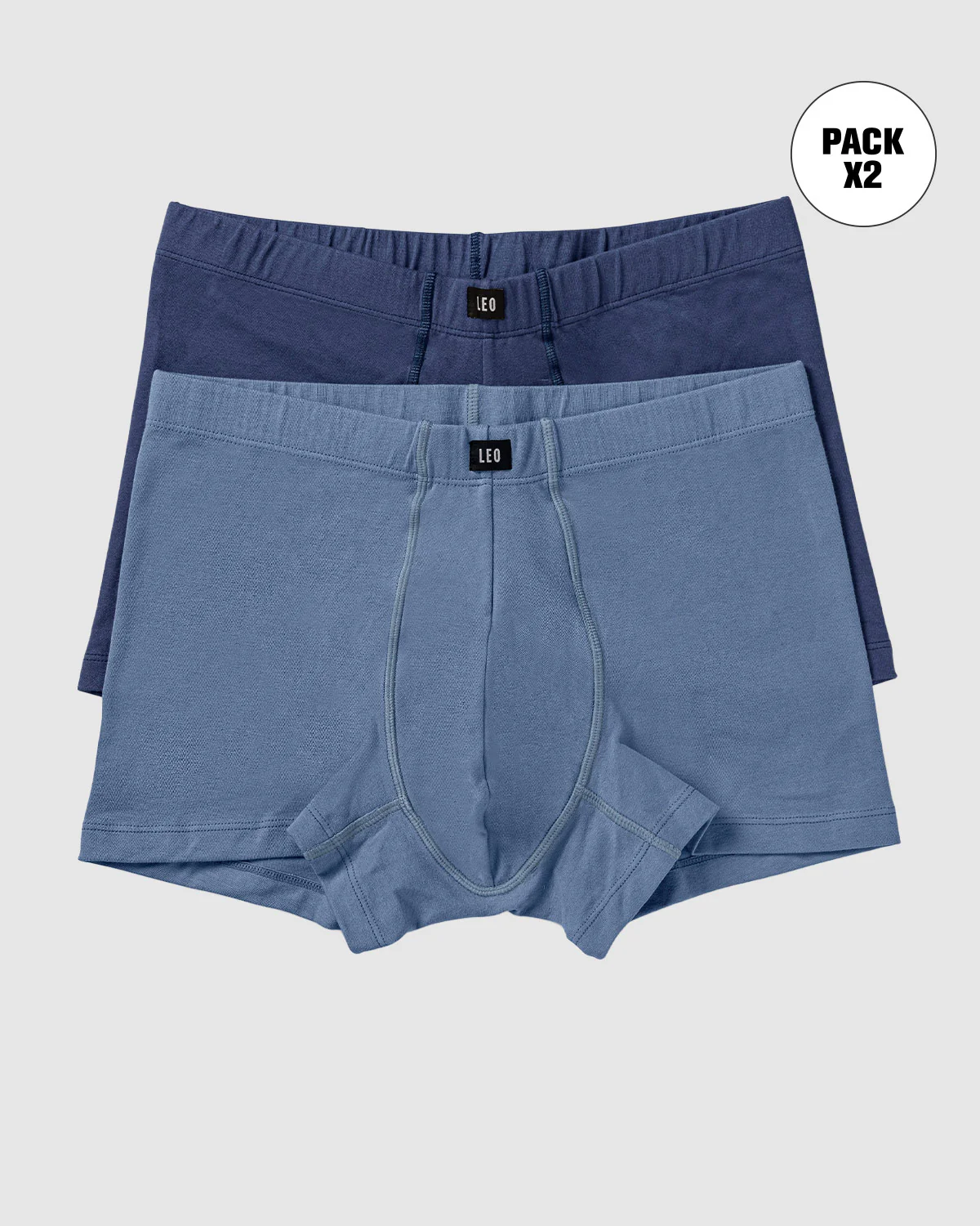 2-Pack Short Stretch Cotton Boxer Briefs