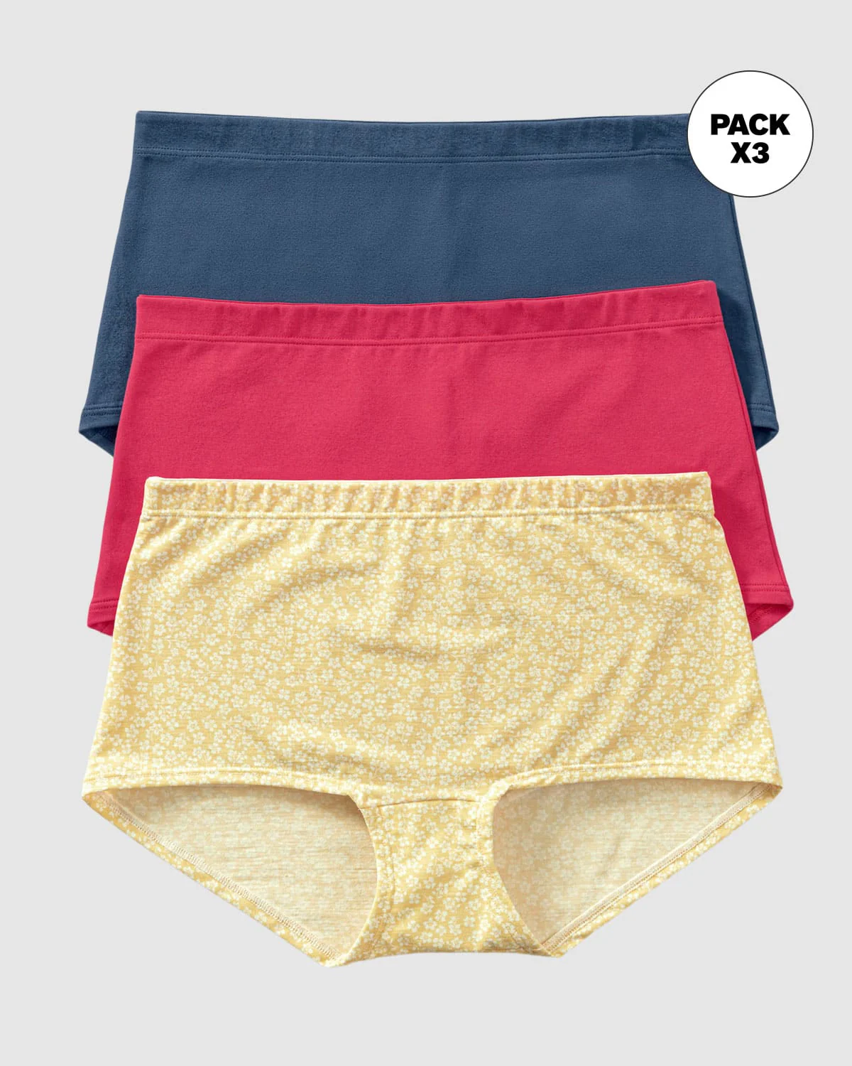 3 Boyshorts in Stretch Cotton with Good Coverage - Image 6