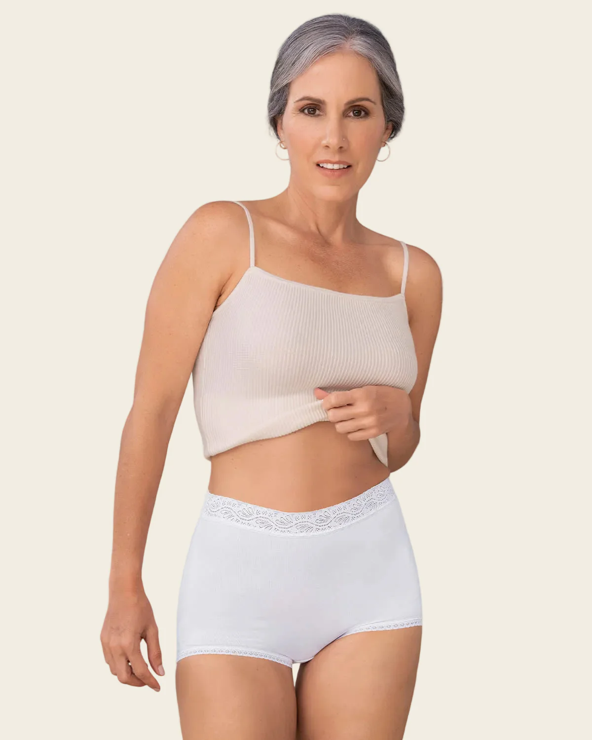 3-Pack High-Waisted Boyshorts with Lace Accents - Image 2
