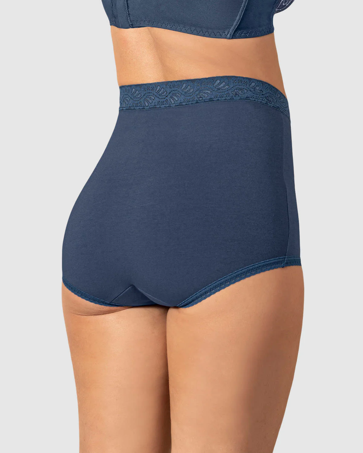 3-pack high-waisted lace trim brief knickers - Image 10