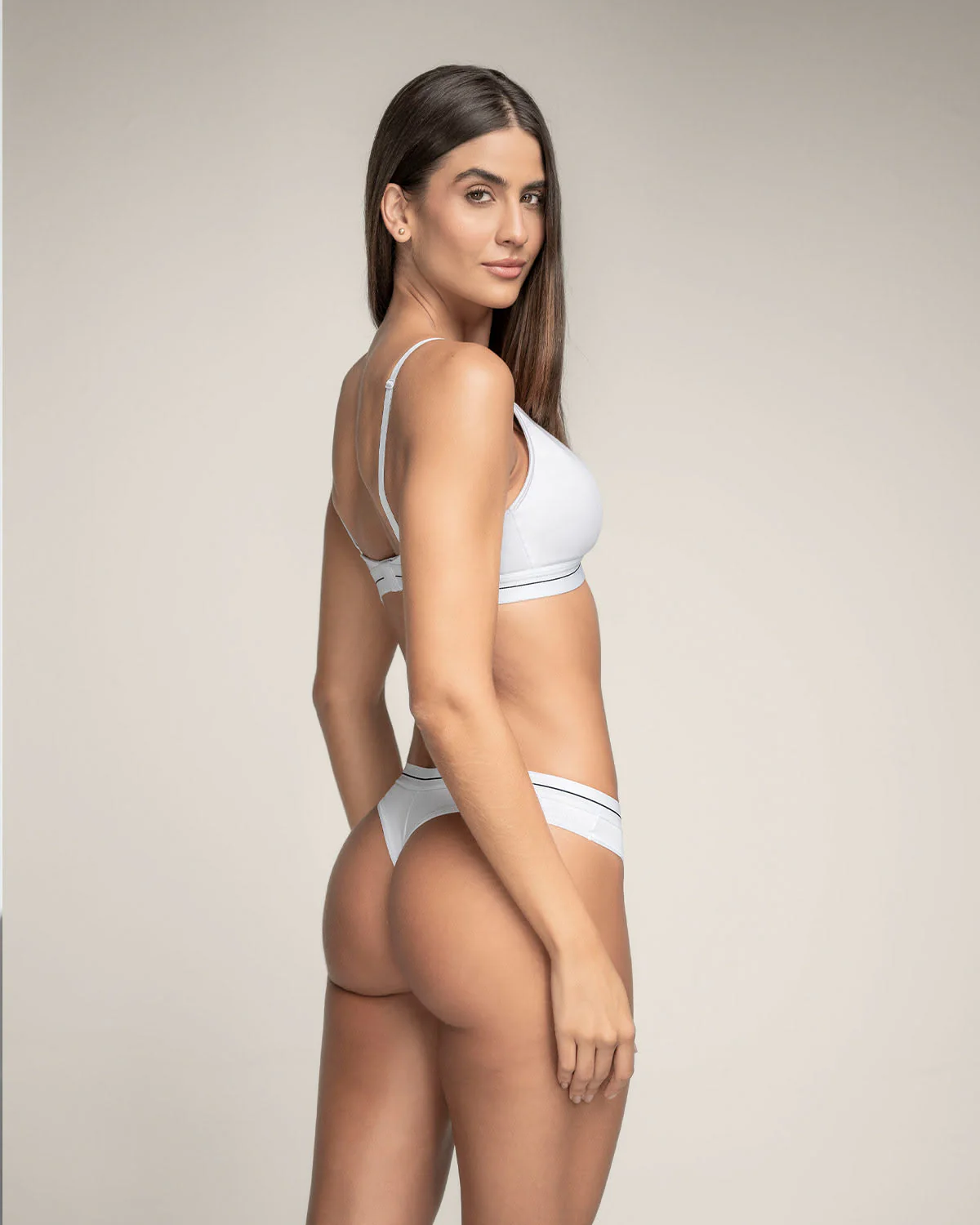 3-Pack Stretch Cotton Contrast Waistband Thongs - Image 10