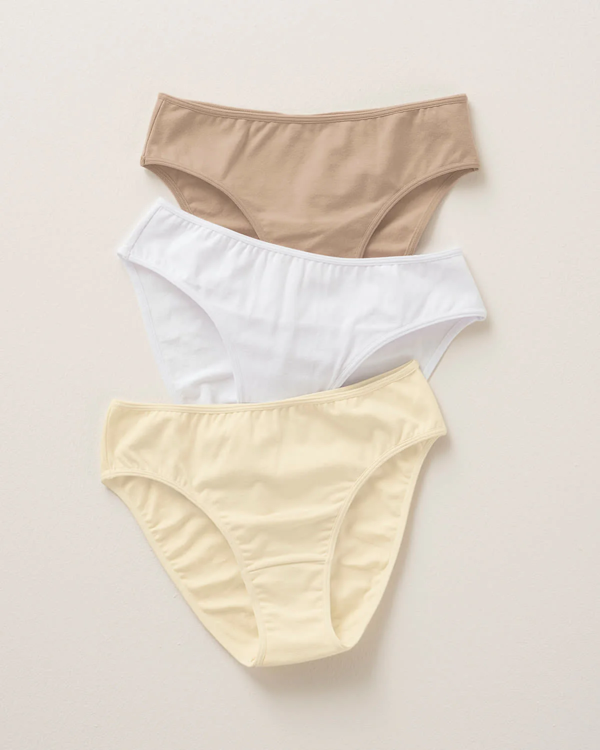 3-pack stretch cotton mid-rise bikini knickers