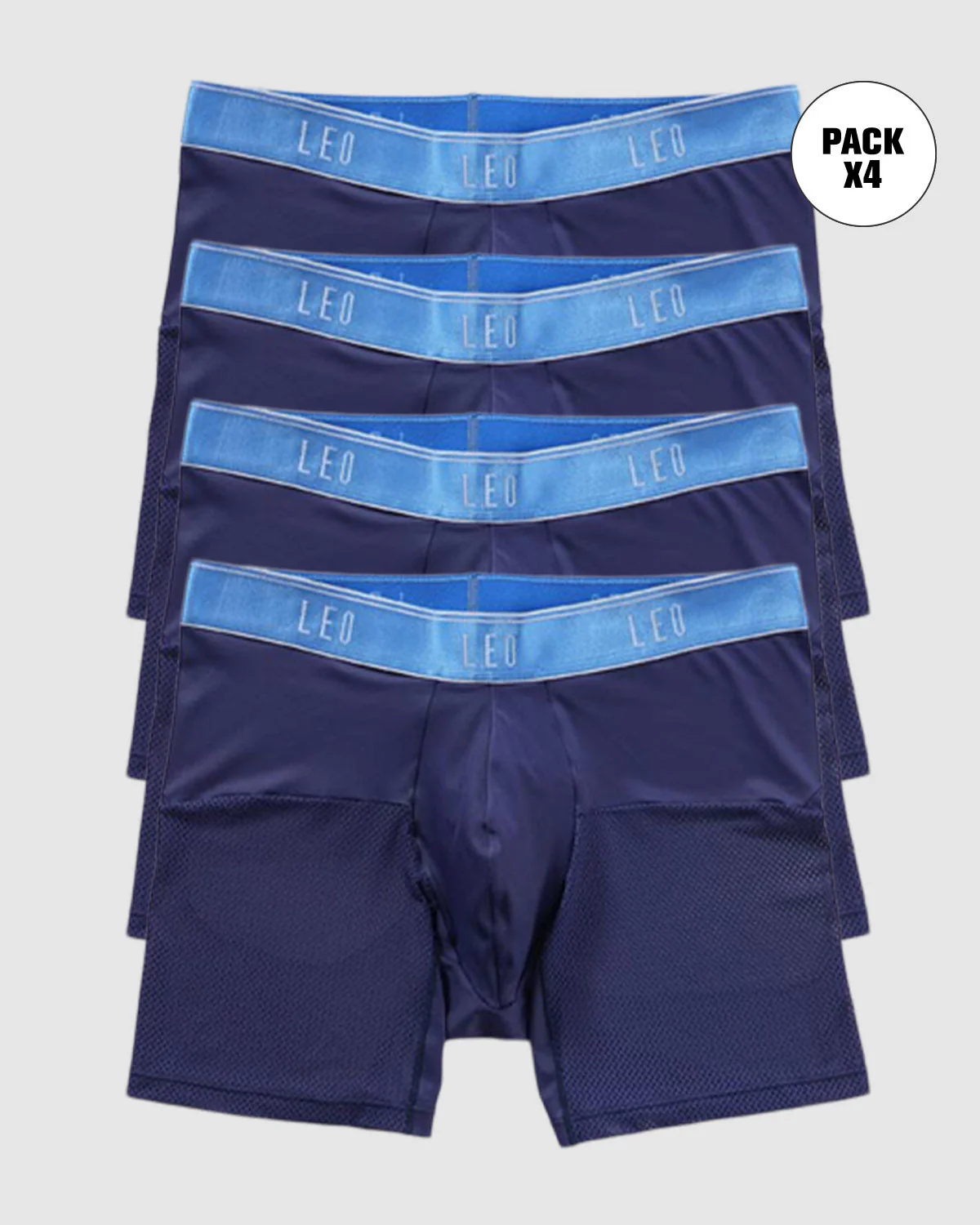 4-Pack High-Tech Mesh Boxer Briefs with Ergonomic Pouches - Image 10
