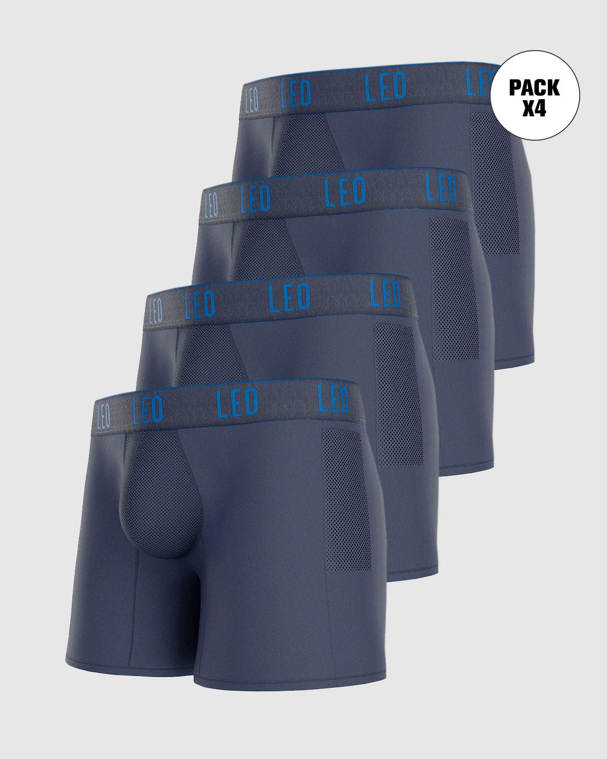4-Pack Long Athletic Boxer Briefs with Side Pocket - Image 12