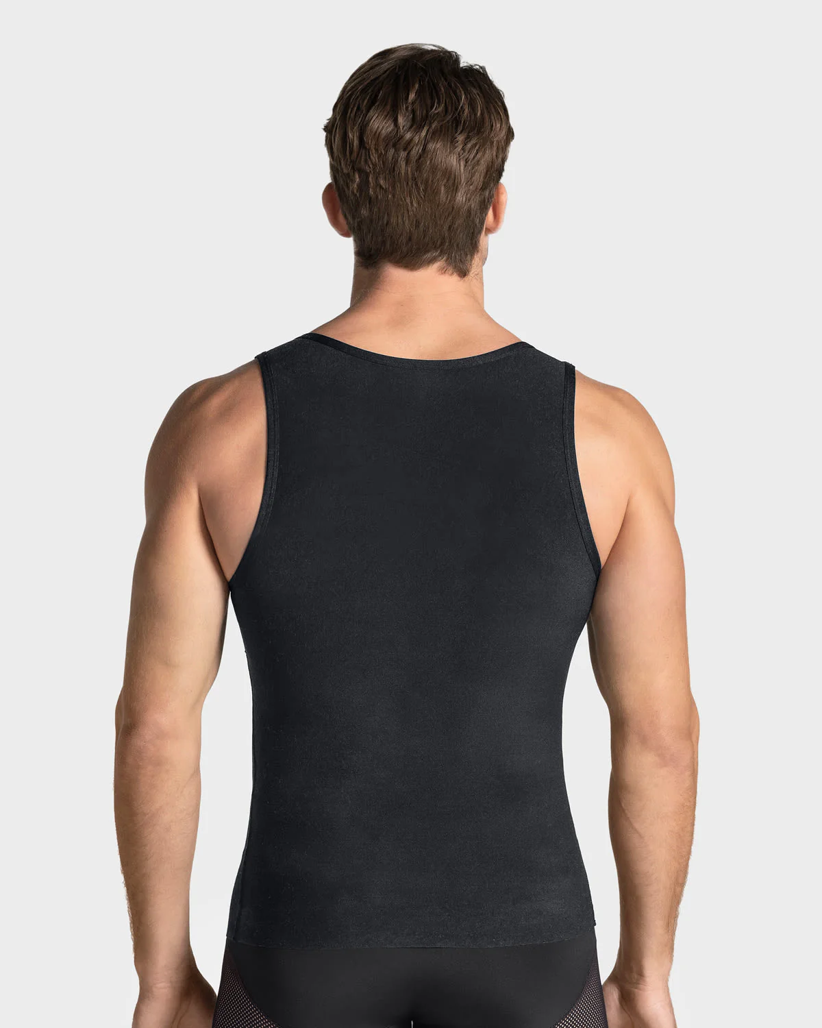 4-Pack of Stretch Cotton Moderate Compression Shaper Tanks with Mesh Cutouts - Image 4
