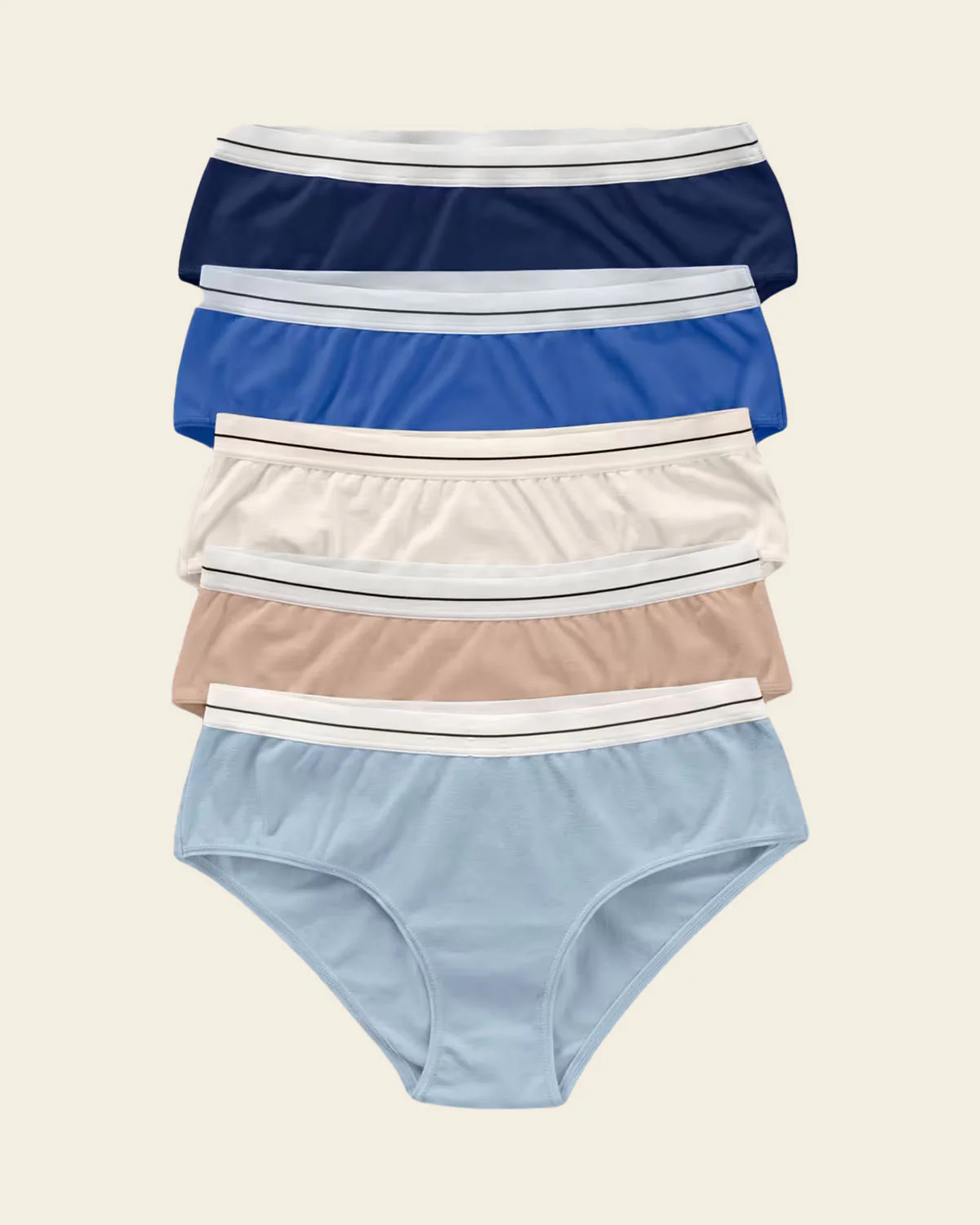 5-Pack Cotton Blend Hipster Knickers - Image 12