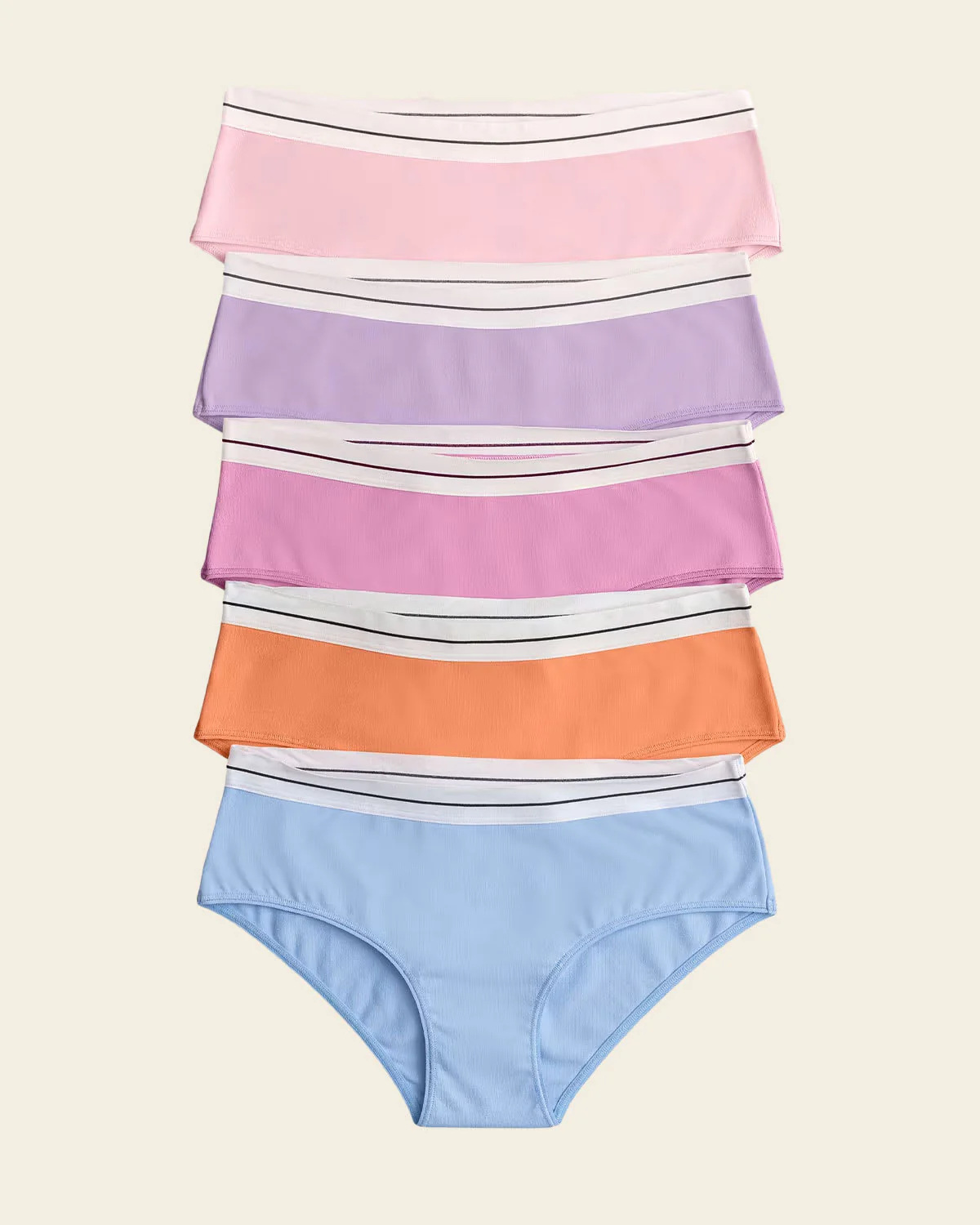 5-Pack Cotton Blend Hipster Knickers - Image 14