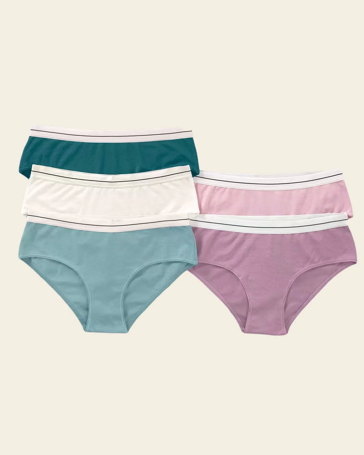 5-Pack Cotton Blend Hipster Knickers - Image 16