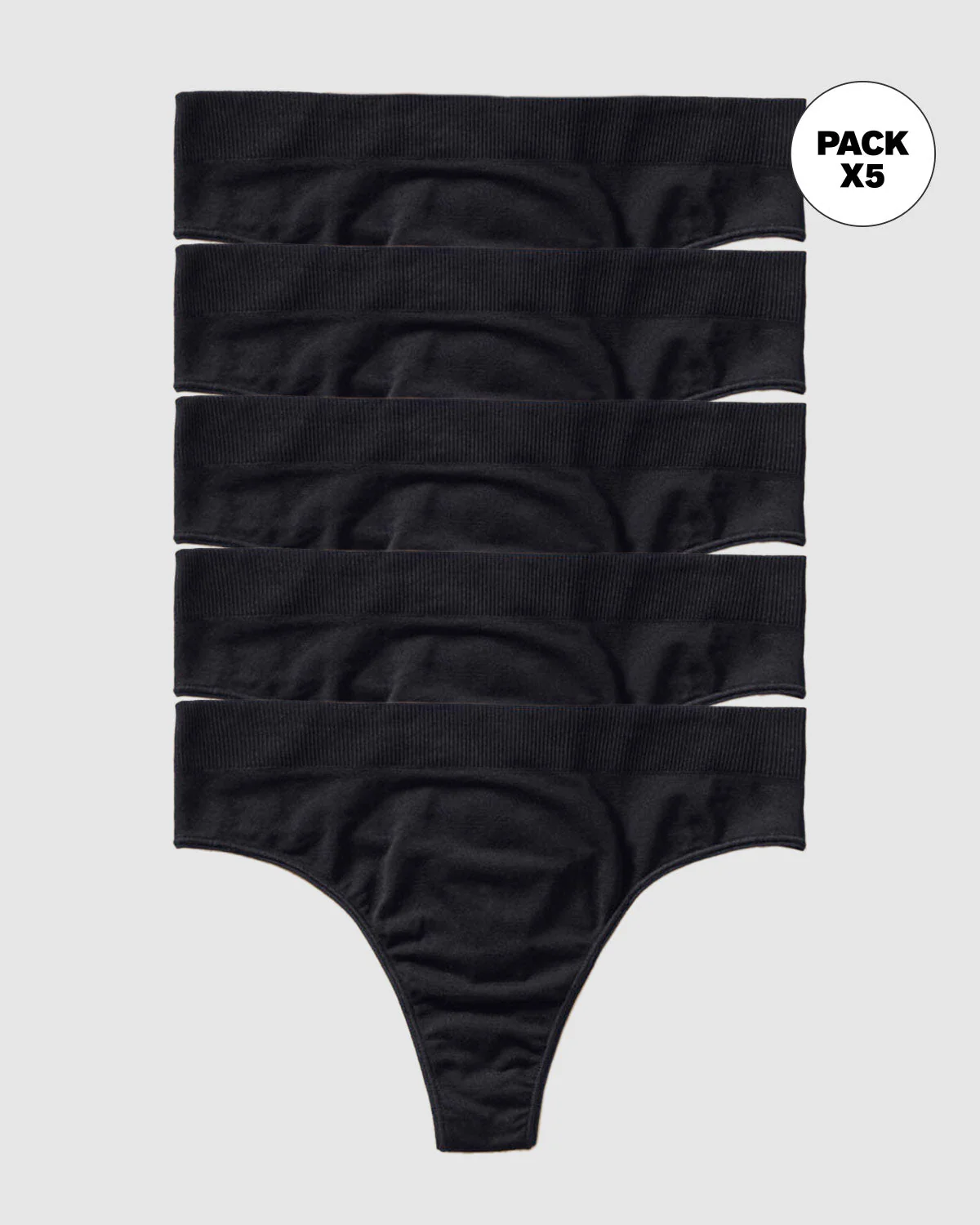 5-Pack High-Rise High-Tech Seamless Thong knickers