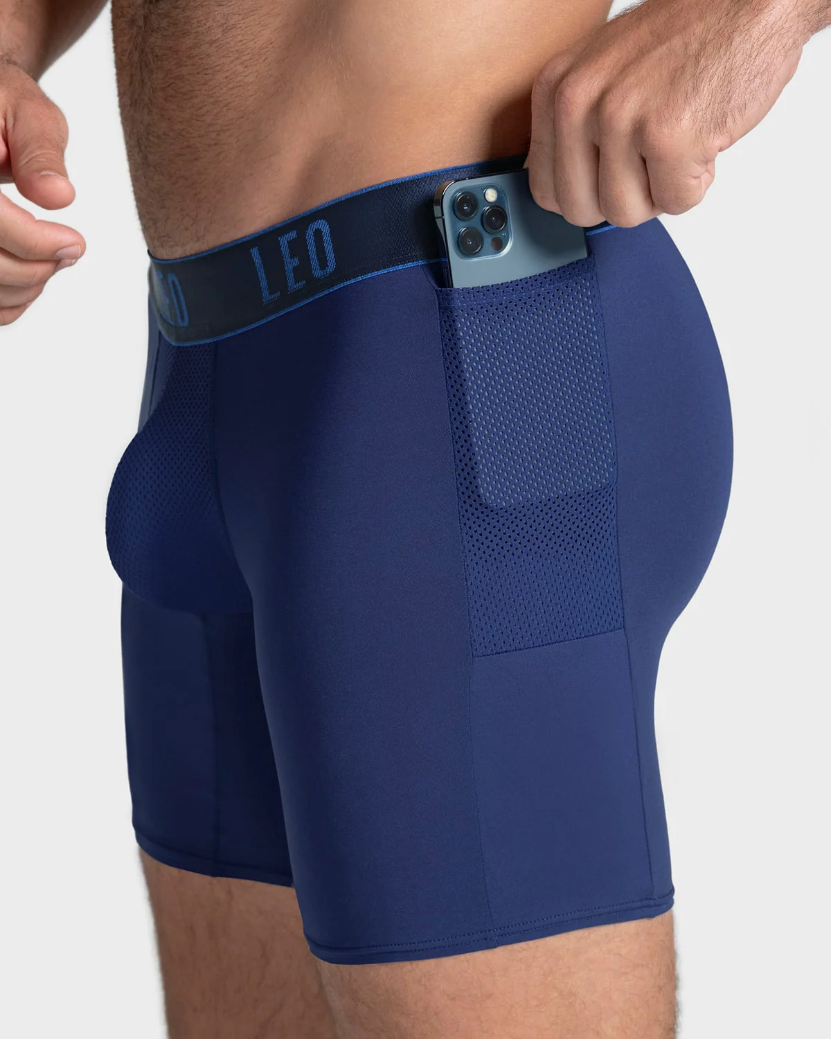 3-Pack Long Athletic Boxer Briefs with Side Pocket - Image 15