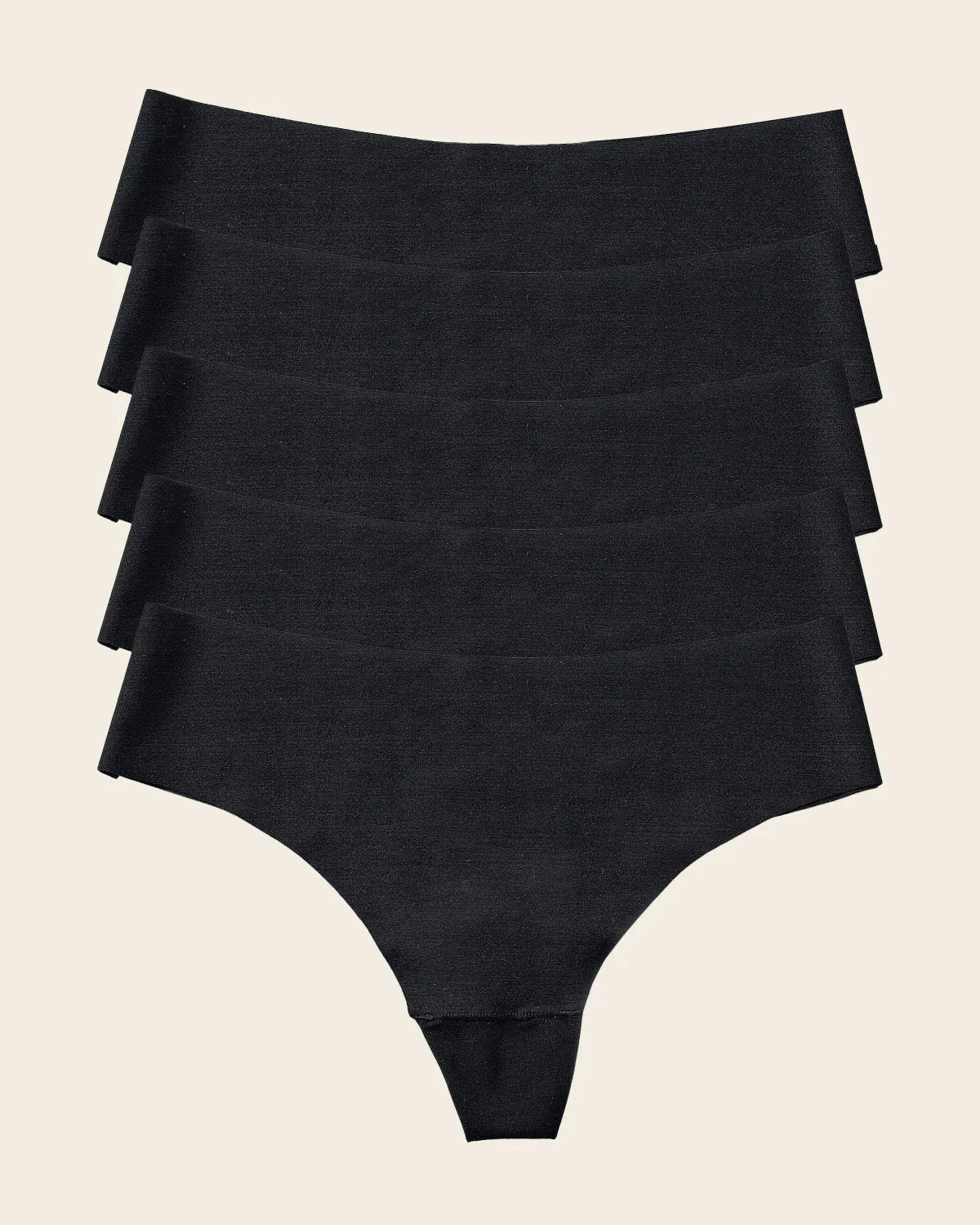 5-Pack No Ride-Up Seamless Thong knickers