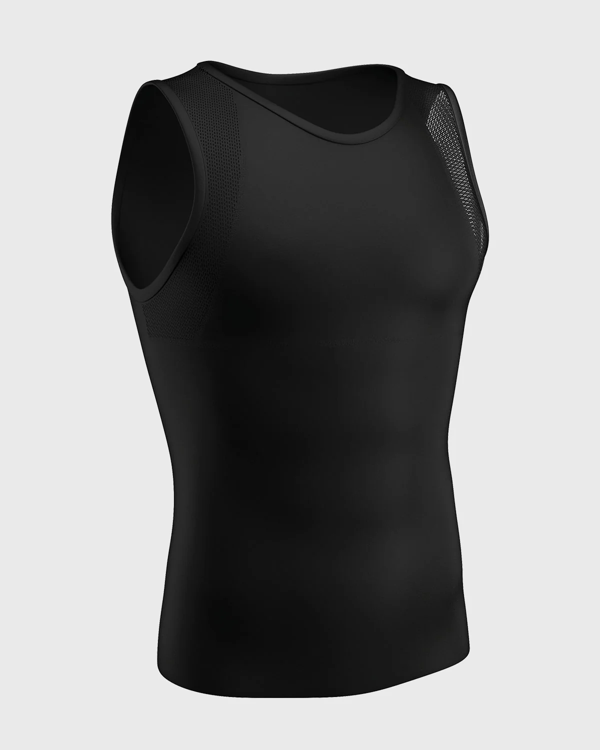5-Pack of Stretch Cotton Moderate Compression Shaper Tanks with Mesh Cutouts - Image 2
