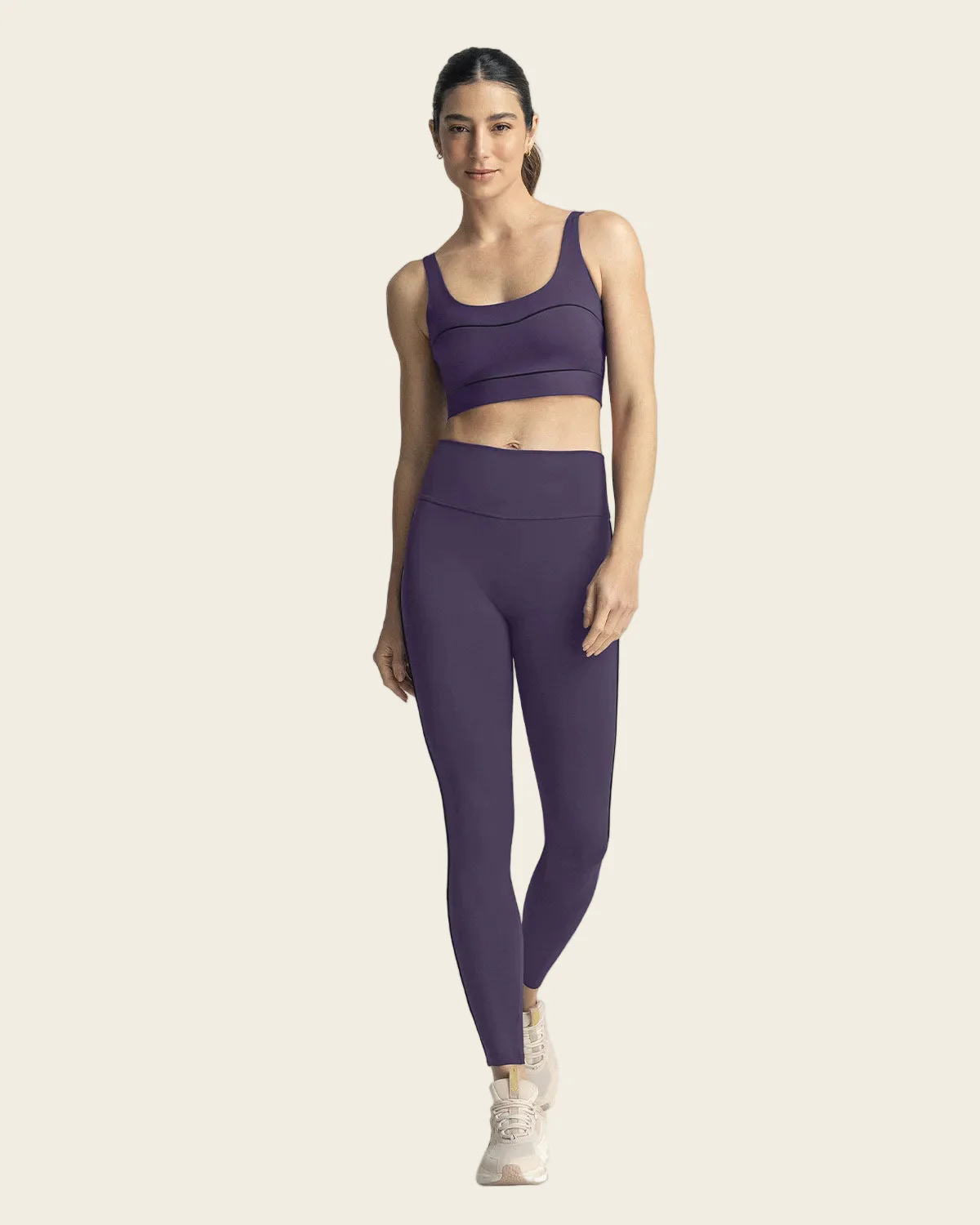 Active Legging with Double-Layered Firm Compression Waistband - Image 4
