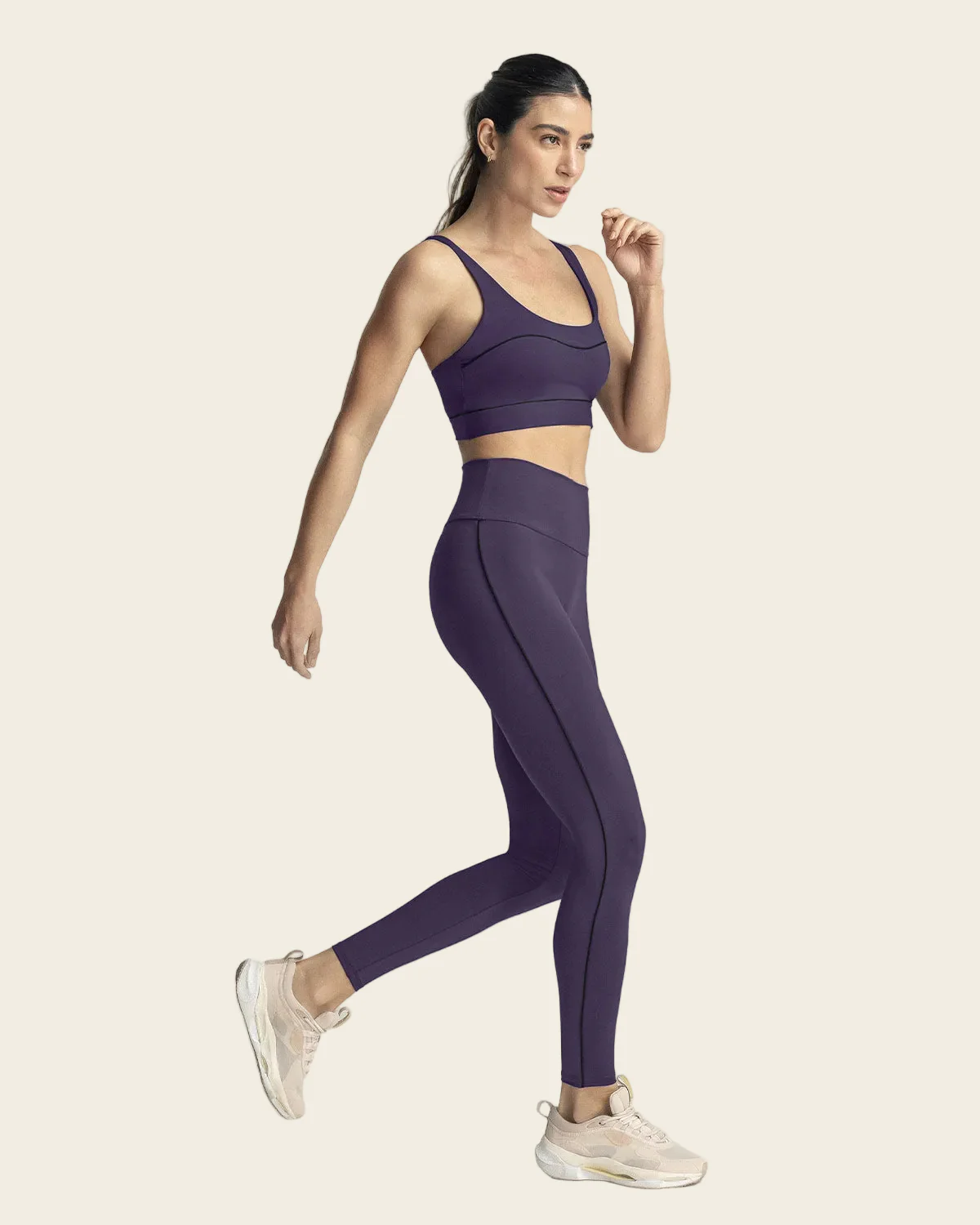Active Legging with Double-Layered Firm Compression Waistband - Image 5