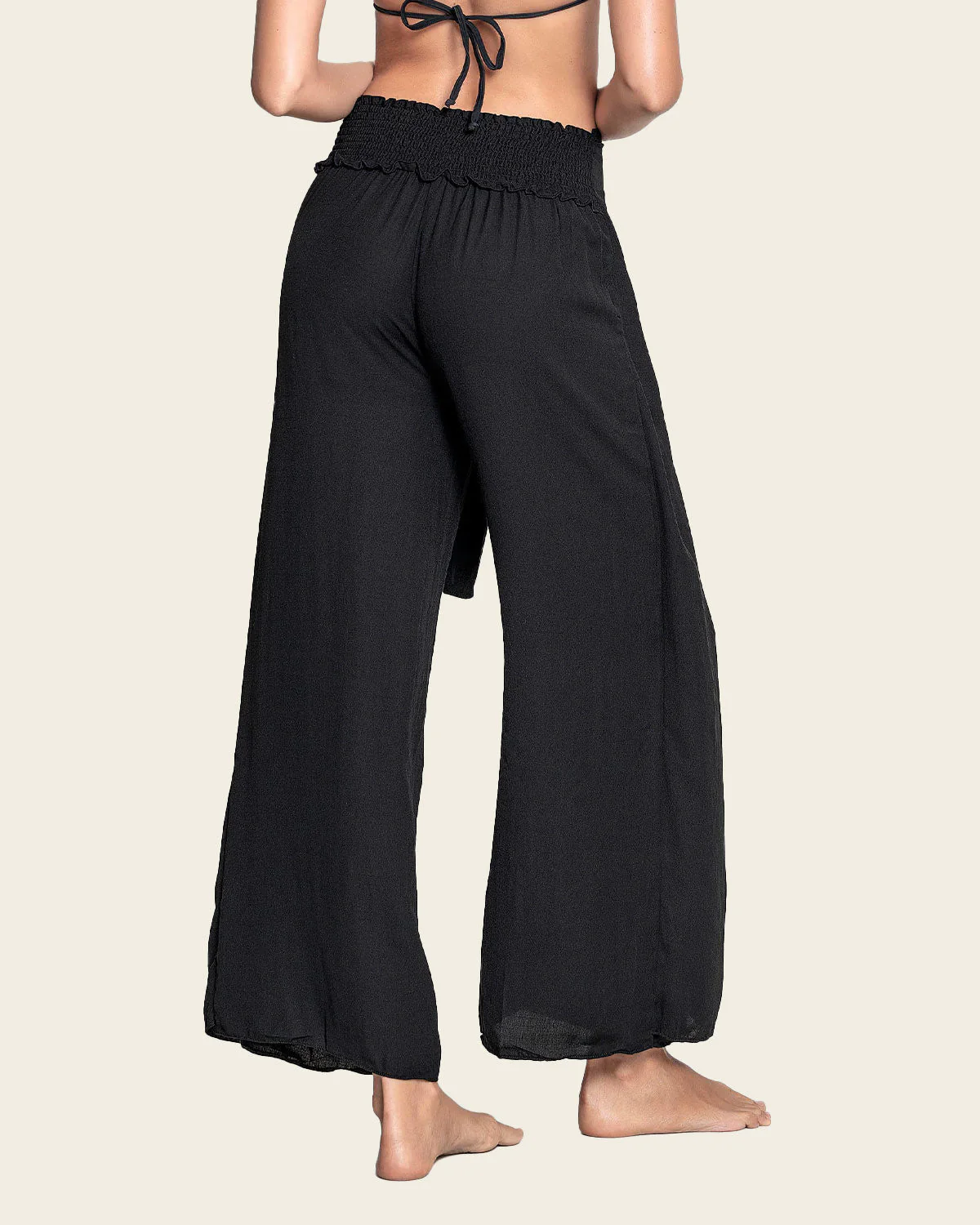 Adjustable Linen Like Beach Pants - Image 2