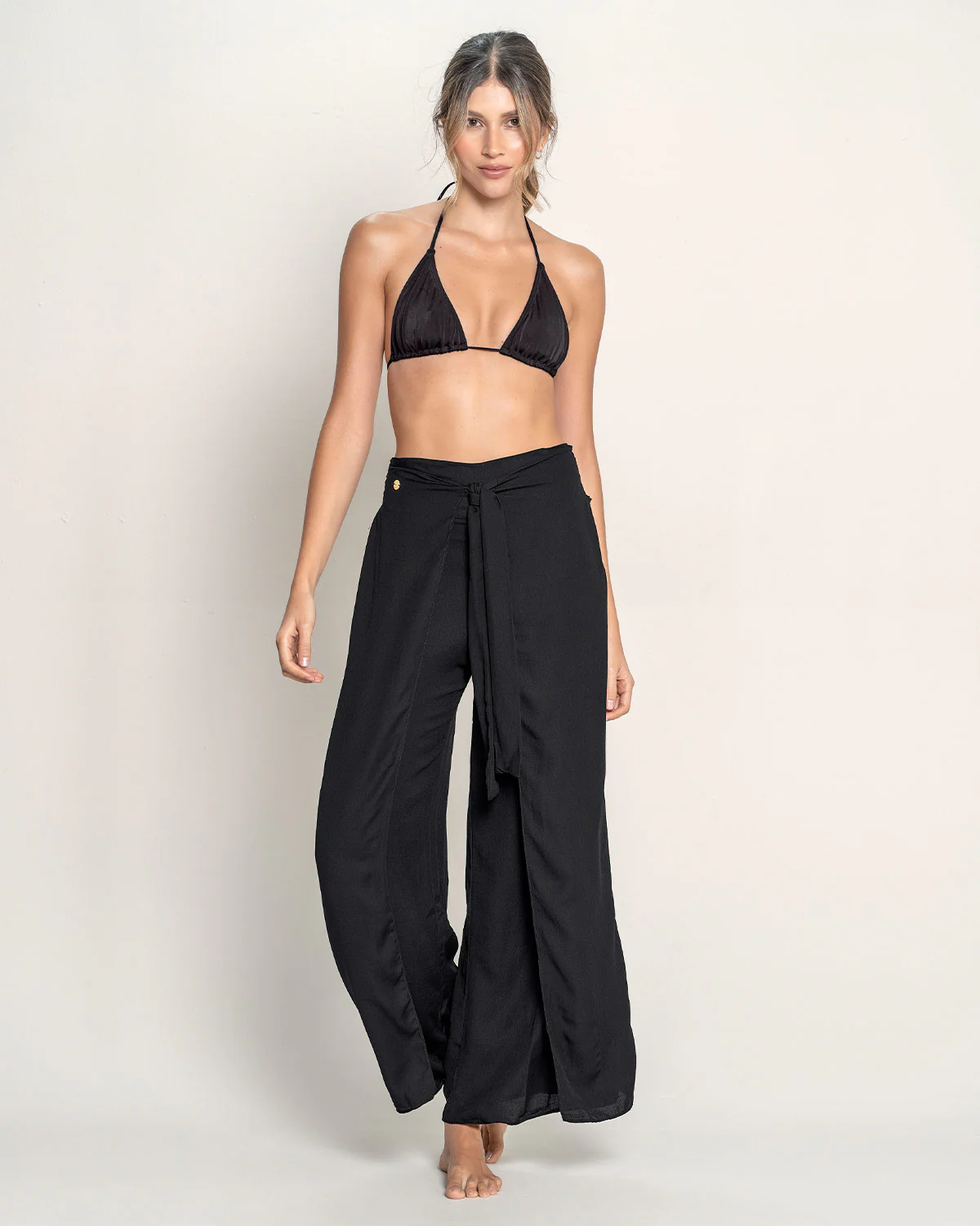 Adjustable Linen Like Beach Pants - Image 3