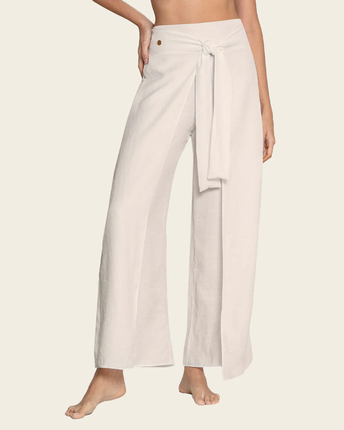 Adjustable Linen Like Beach Pants - Image 4