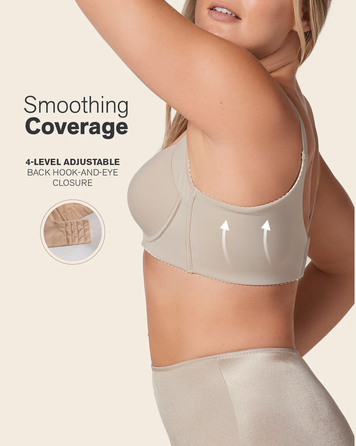 Back Smoothing Bra with Soft Full Coverage Cups - Image 4