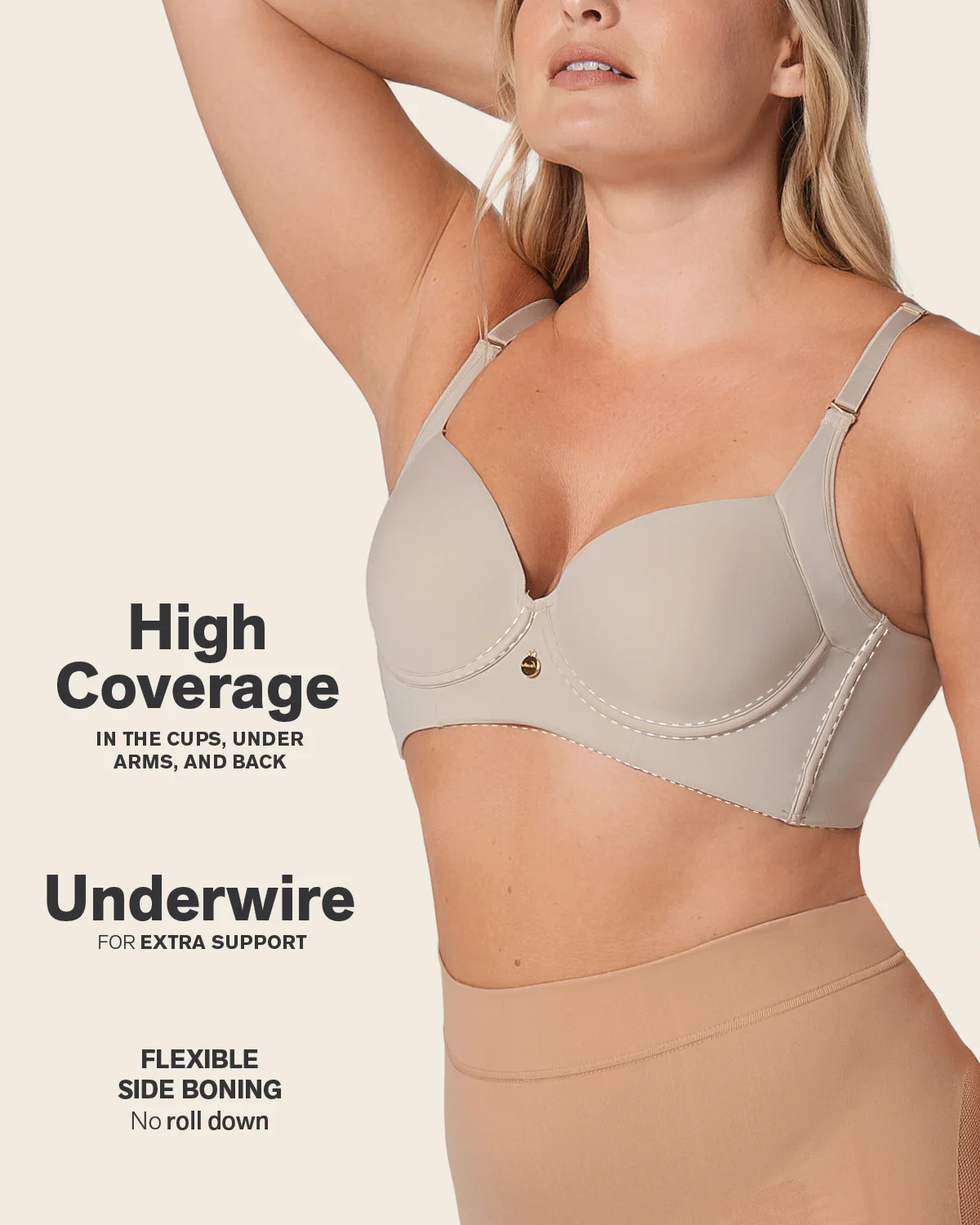 Back Smoothing Bra with Soft Full Coverage Cups - Image 5