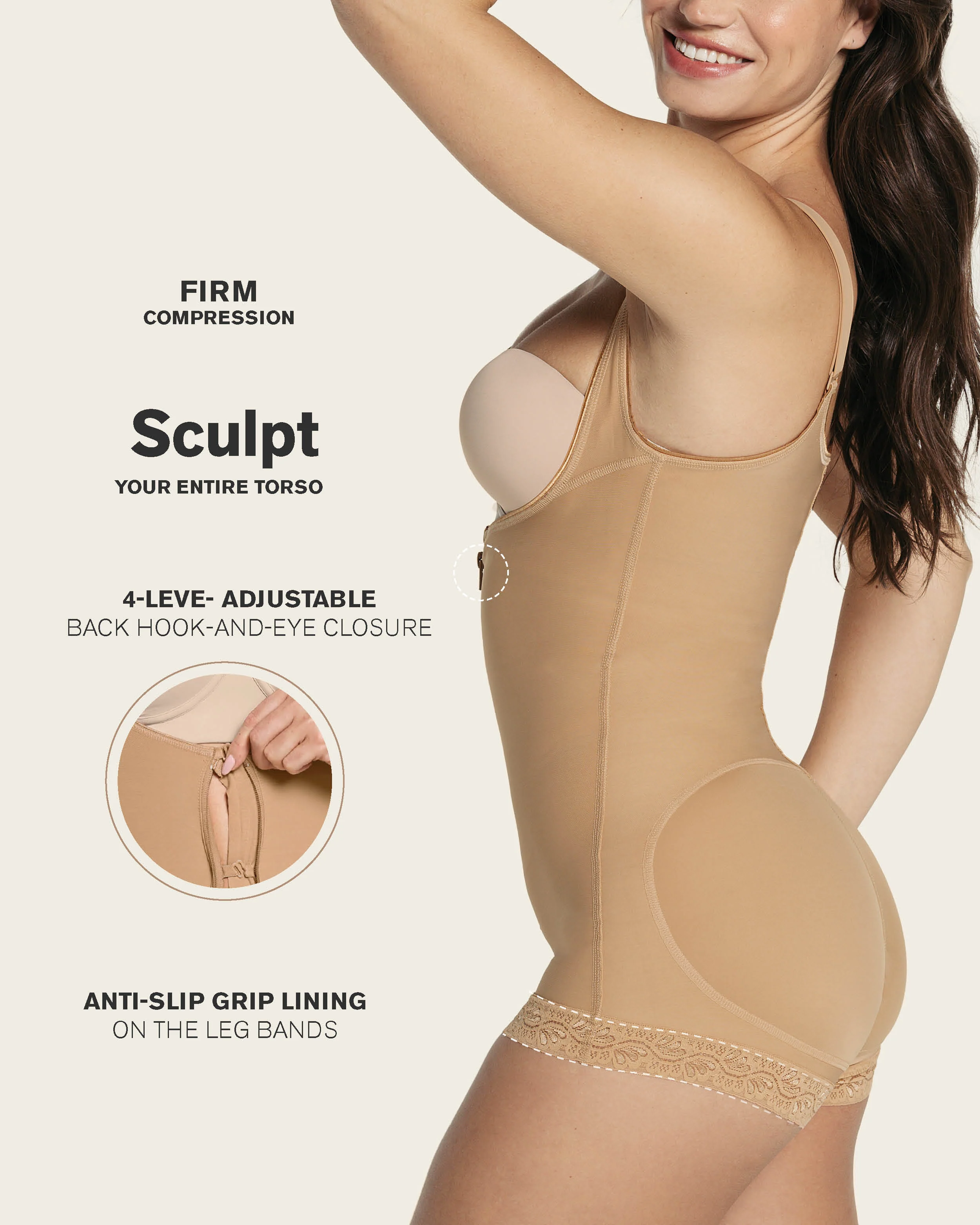 Boyshort Bottom Body Shaper with Firm Compression - Image 4