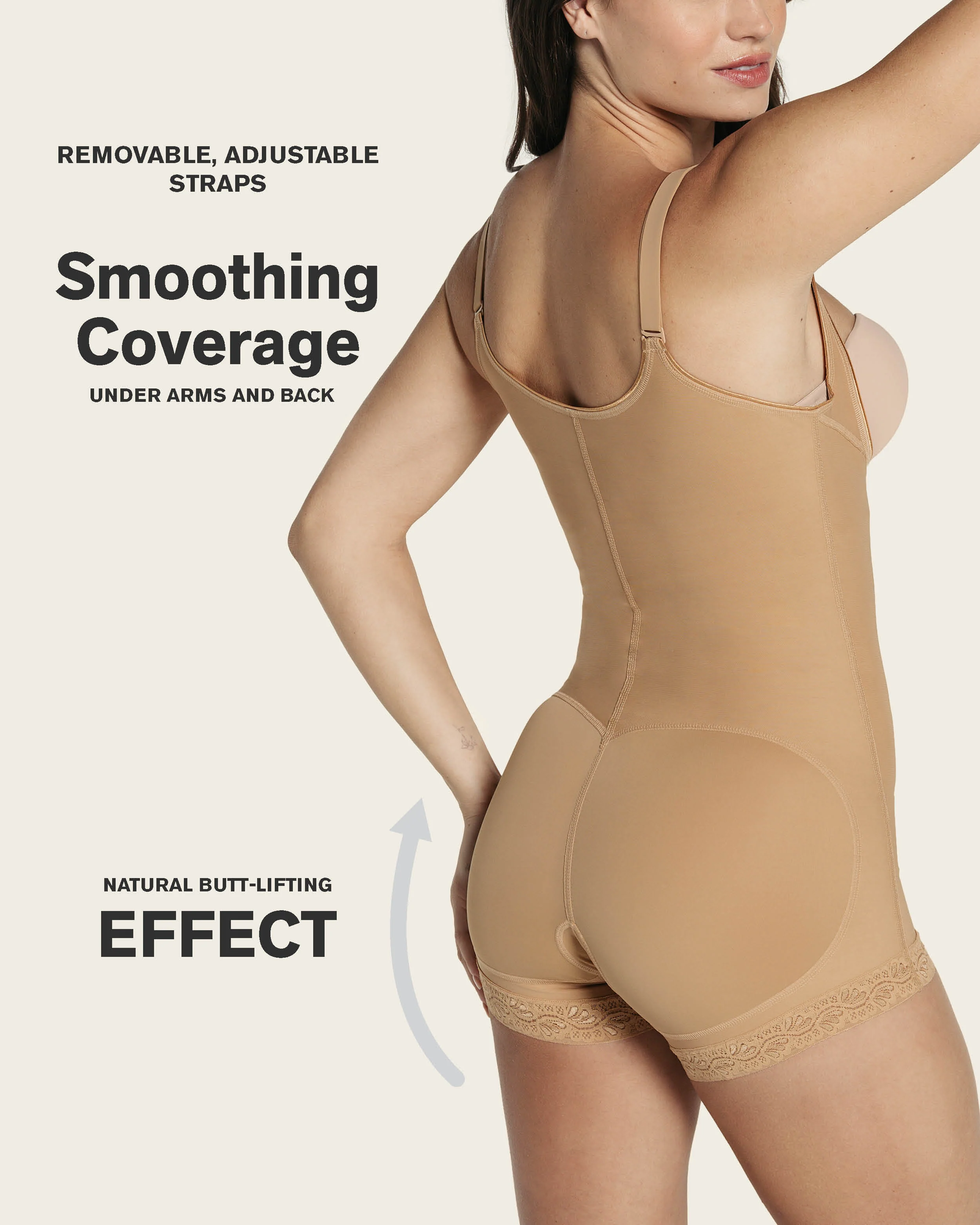 Boyshort Bottom Body Shaper with Firm Compression - Image 5