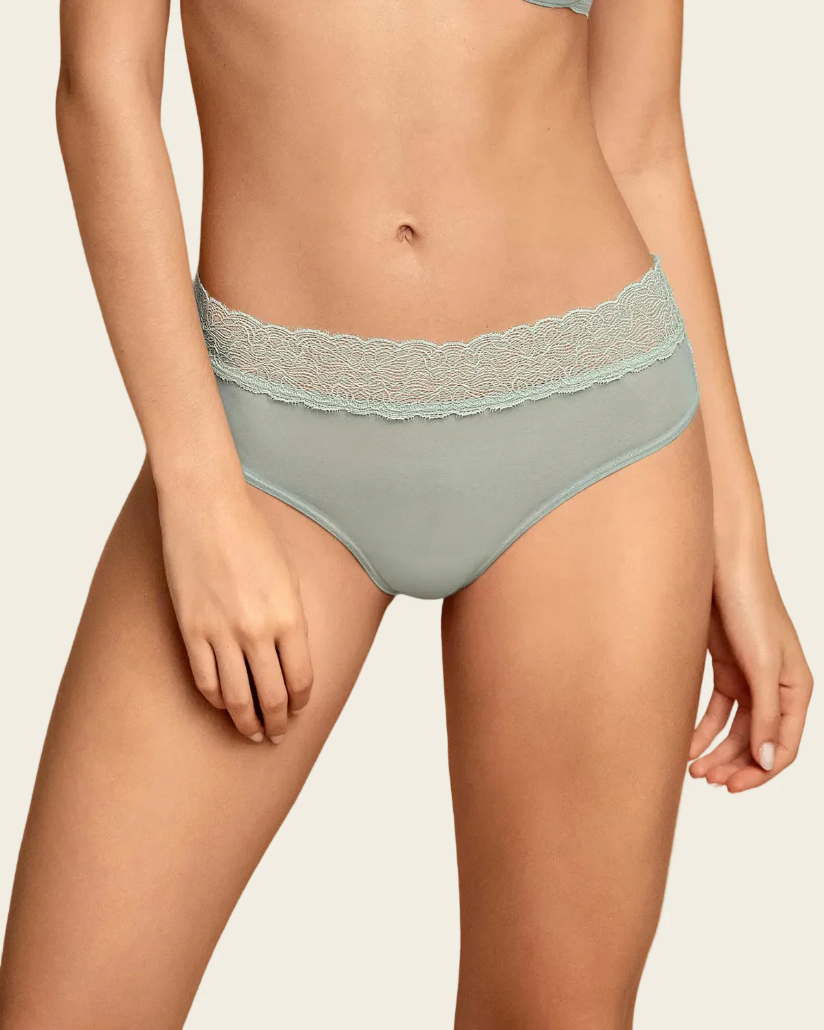 Completely sheer mid-rise cheeky knicker - Image 6
