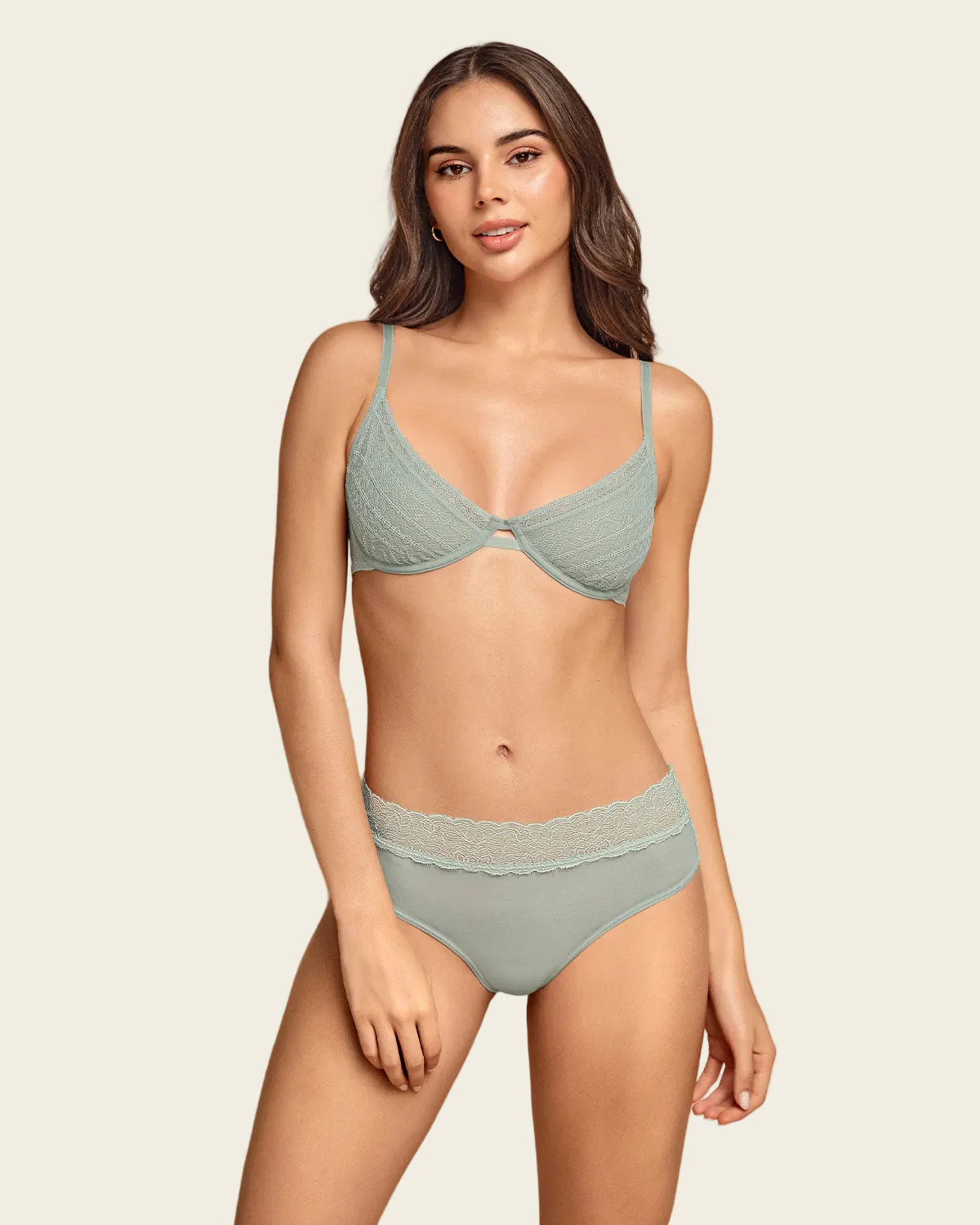 Completely sheer mid-rise cheeky knicker - Image 8