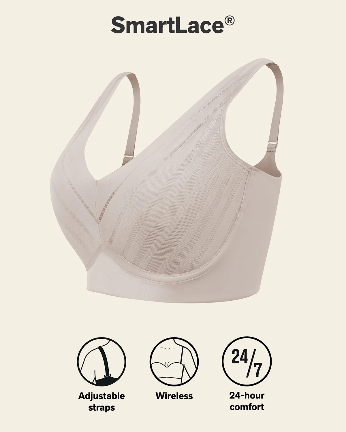 Lace Wireless Support Bra - Image 16