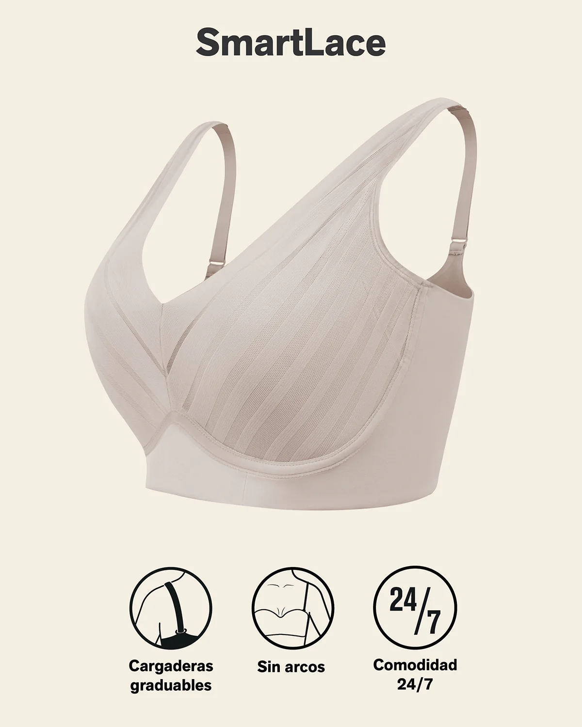 Lace Wireless Support Bra - Image 17