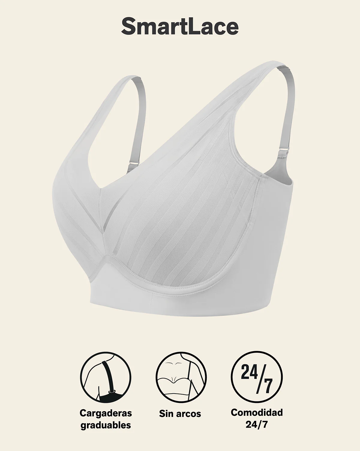 Lace Wireless Support Bra - Image 24