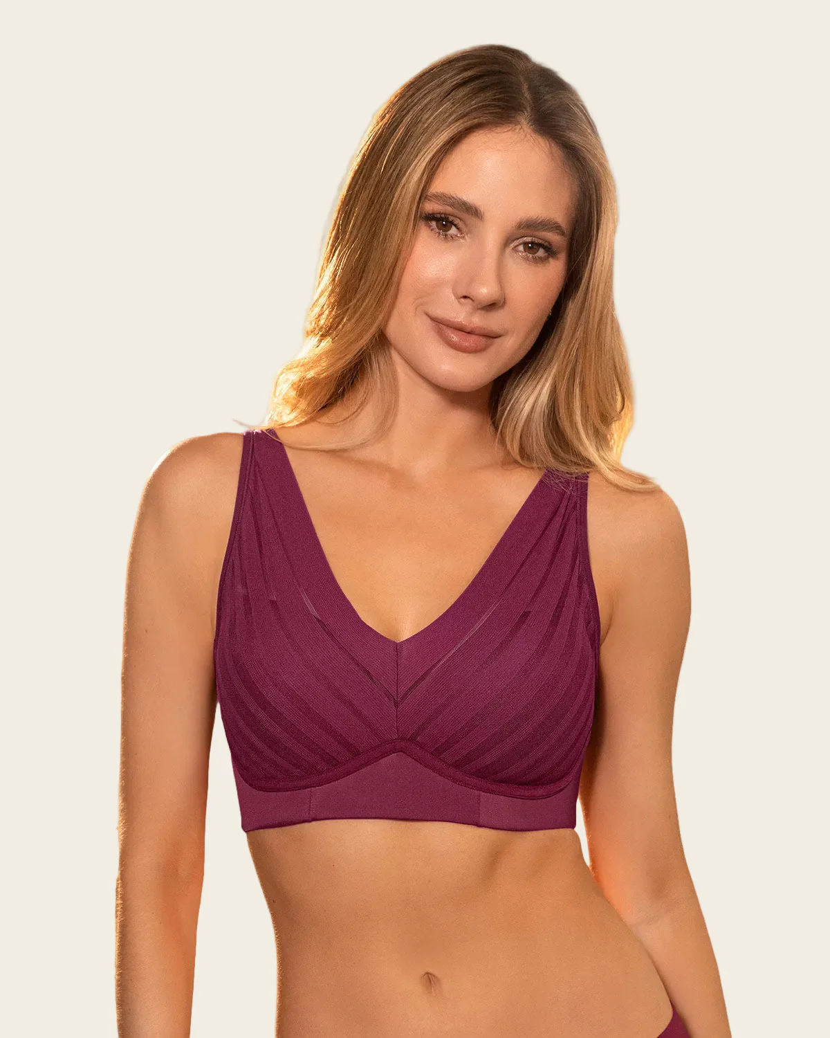 Lace Wireless Support Bra - Image 30