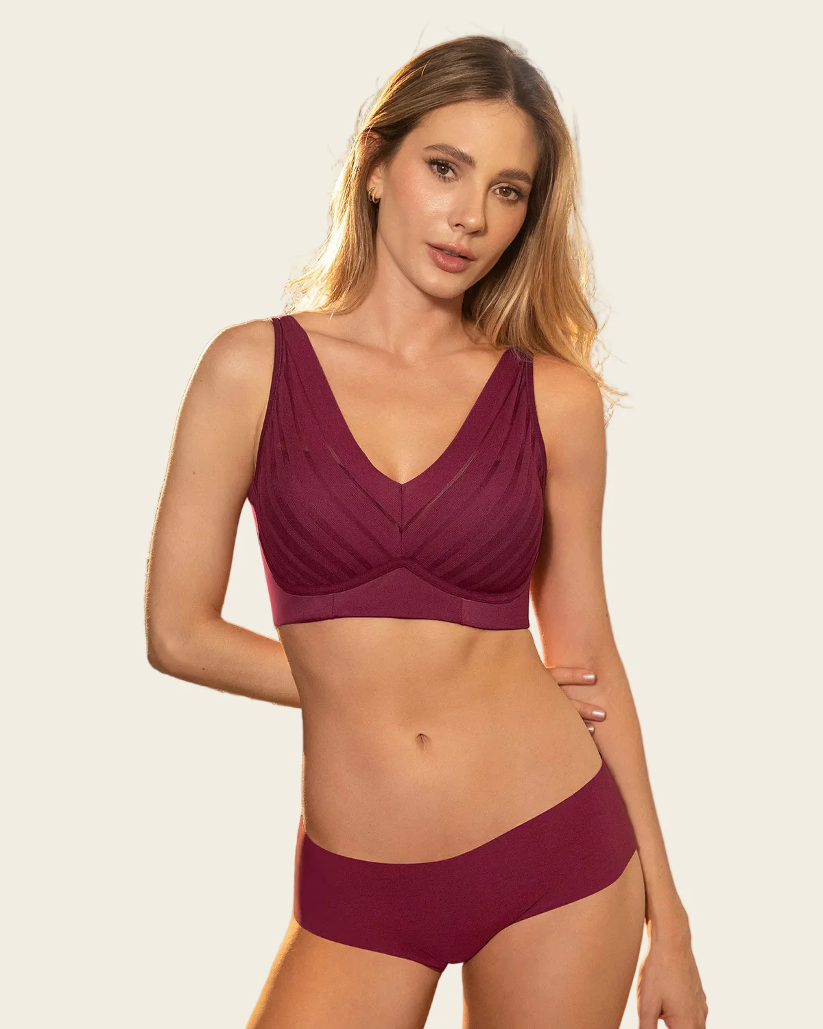 Lace Wireless Support Bra - Image 32