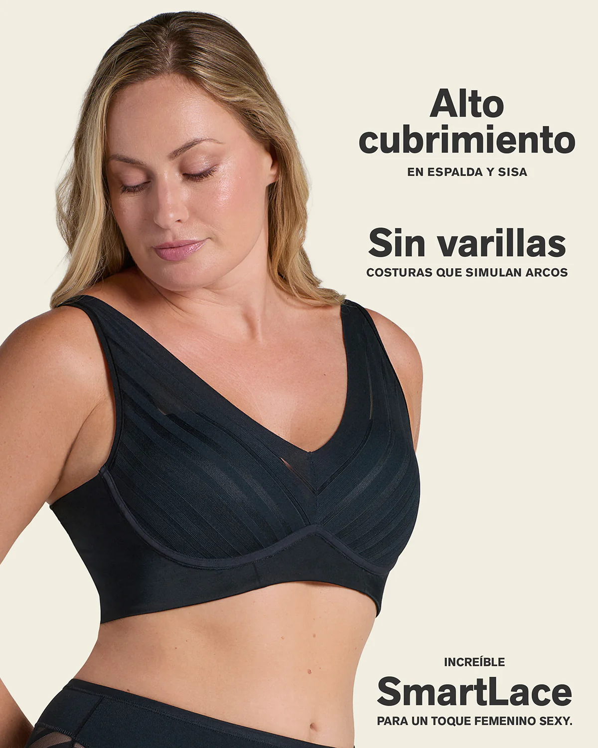 Lace Wireless Support Bra - Image 5