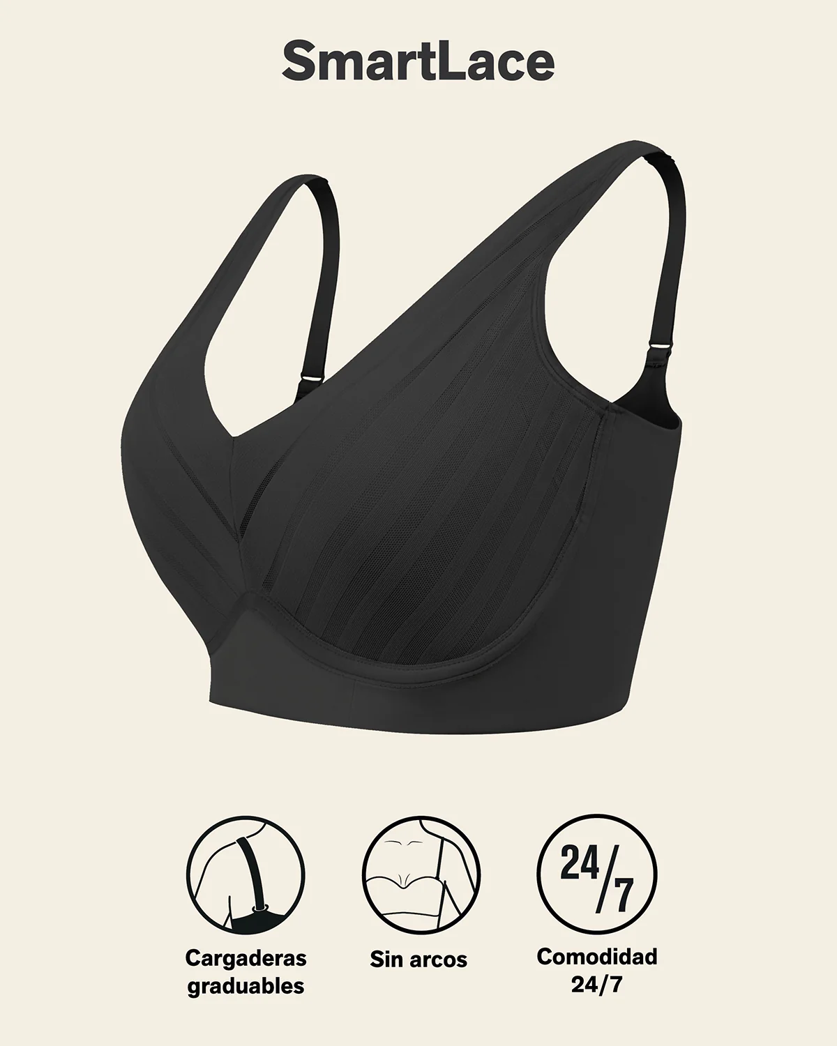 Lace Wireless Support Bra - Image 8