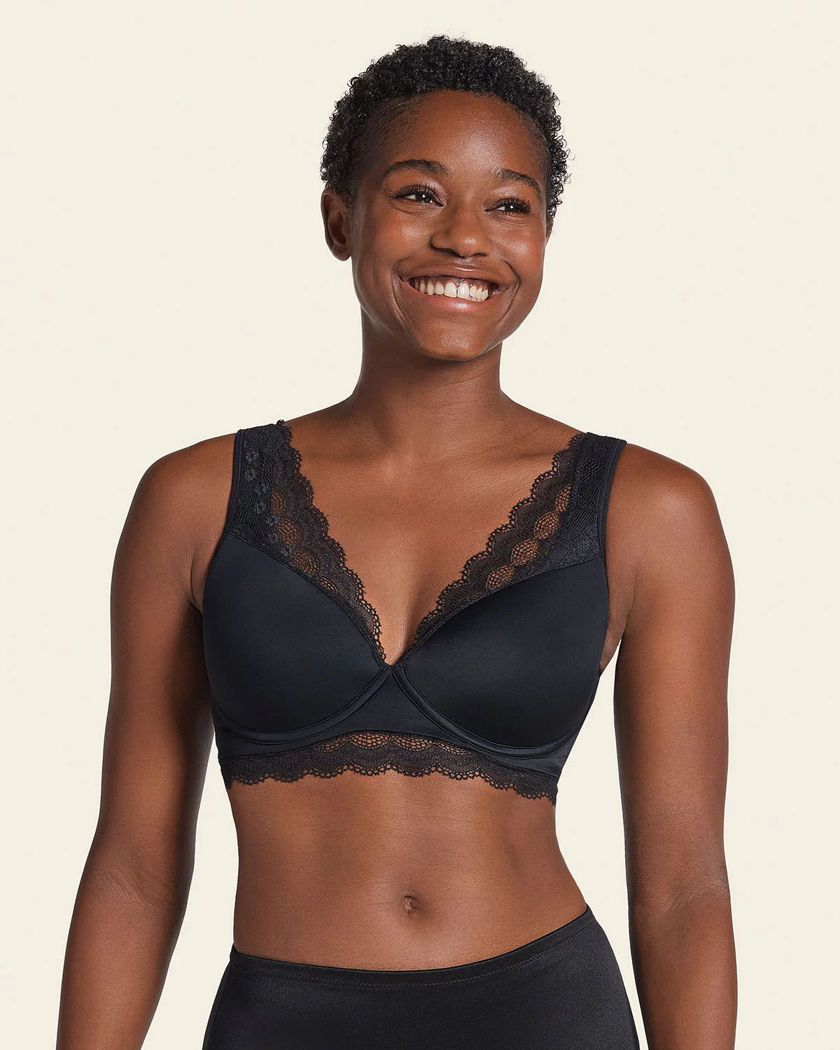 Deep Coverage Soft Lightly-Lined Lace Underwire Bra - Image 17