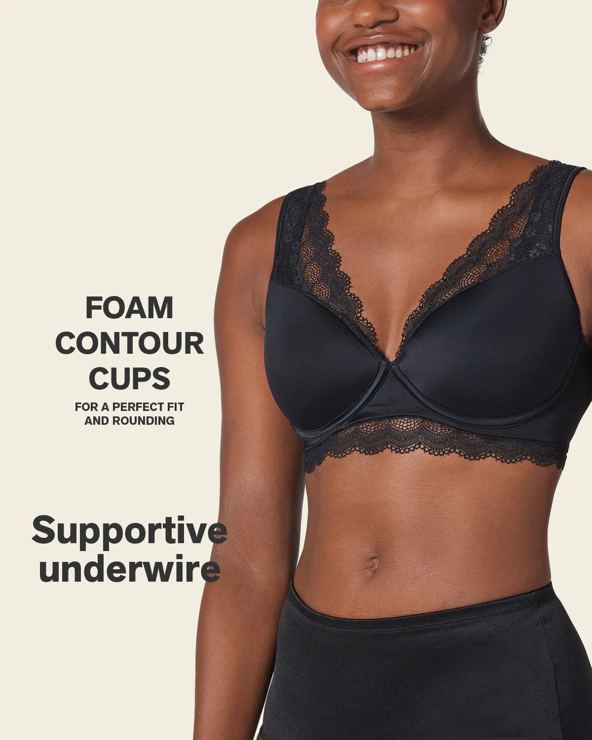 Deep Coverage Soft Lightly-Lined Lace Underwire Bra - Image 21