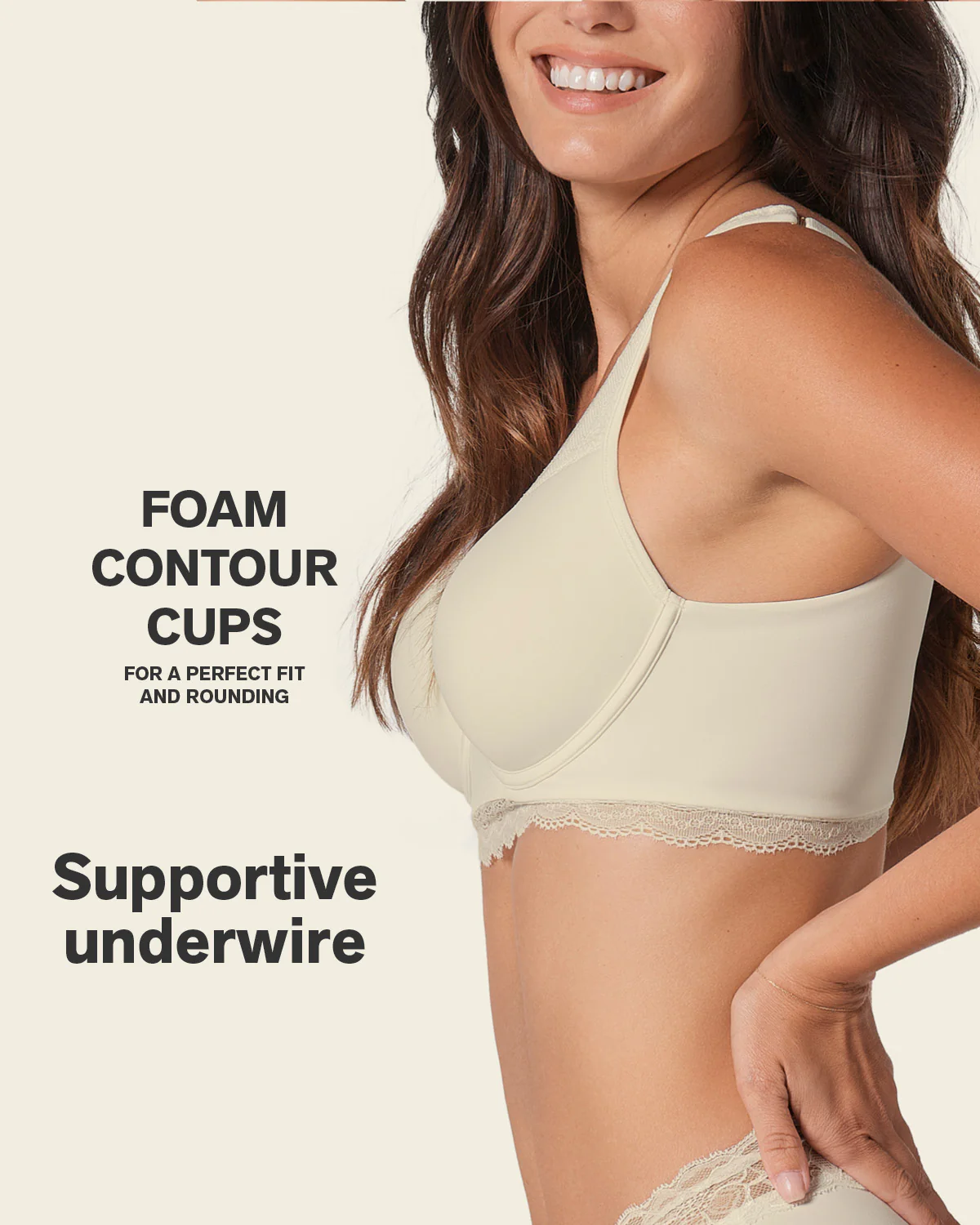 Deep Coverage Soft Lightly-Lined Lace Underwire Bra - Image 37